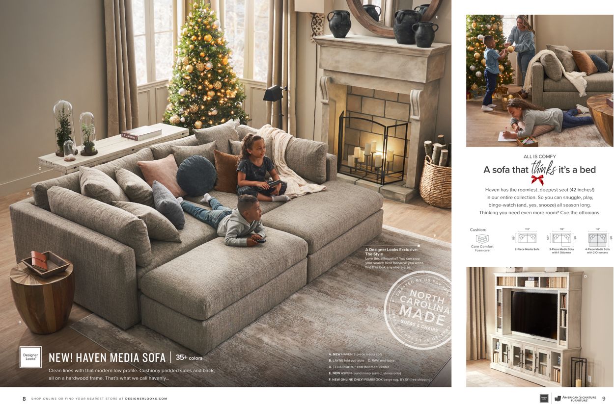 American Signature Furniture HOLIDAY 2021 Weekly Ad Circular - valid 10/25-12/25/2021 (Page 5)