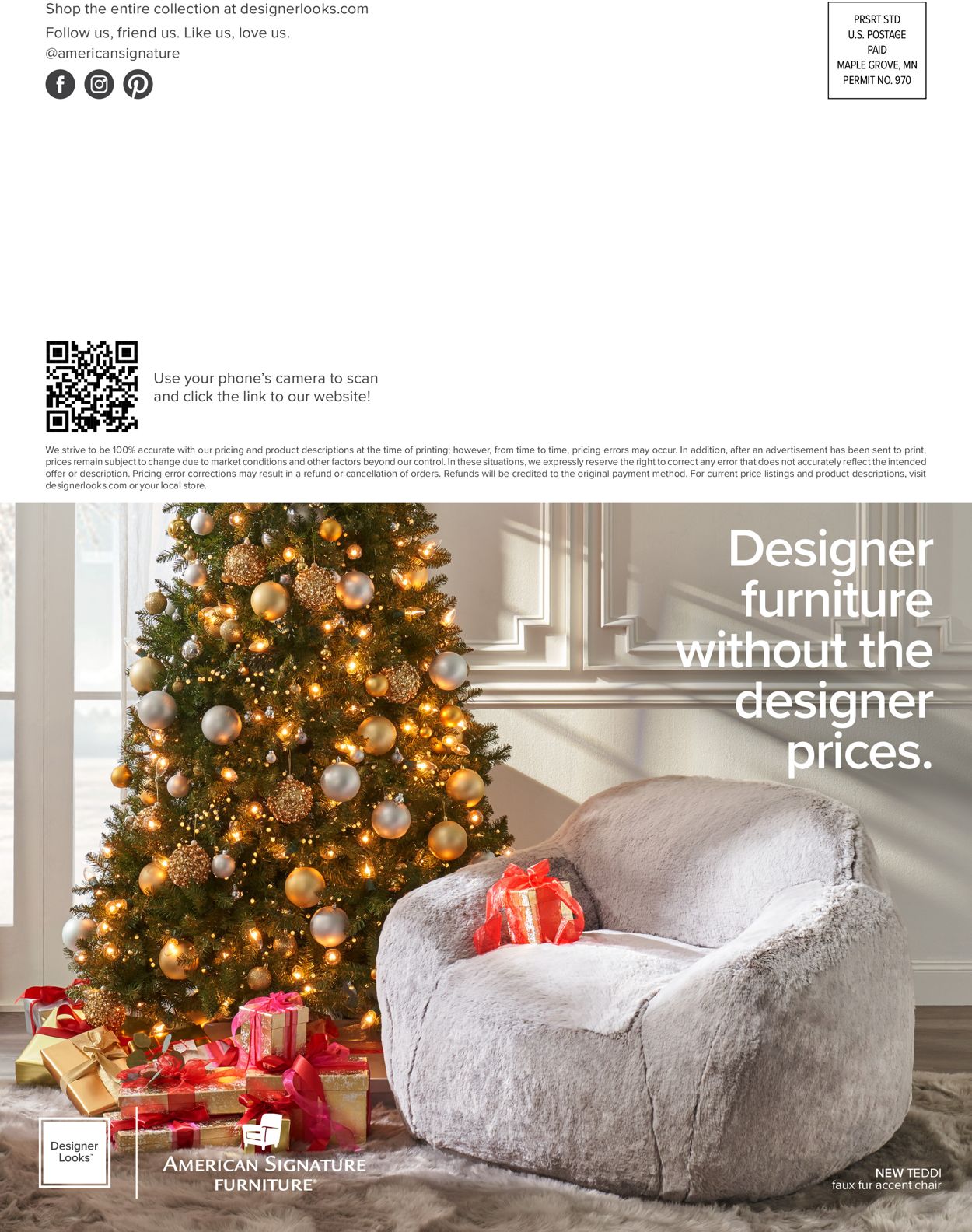 American Signature Furniture HOLIDAY 2021 Weekly Ad Circular - valid 10/25-12/25/2021 (Page 19)