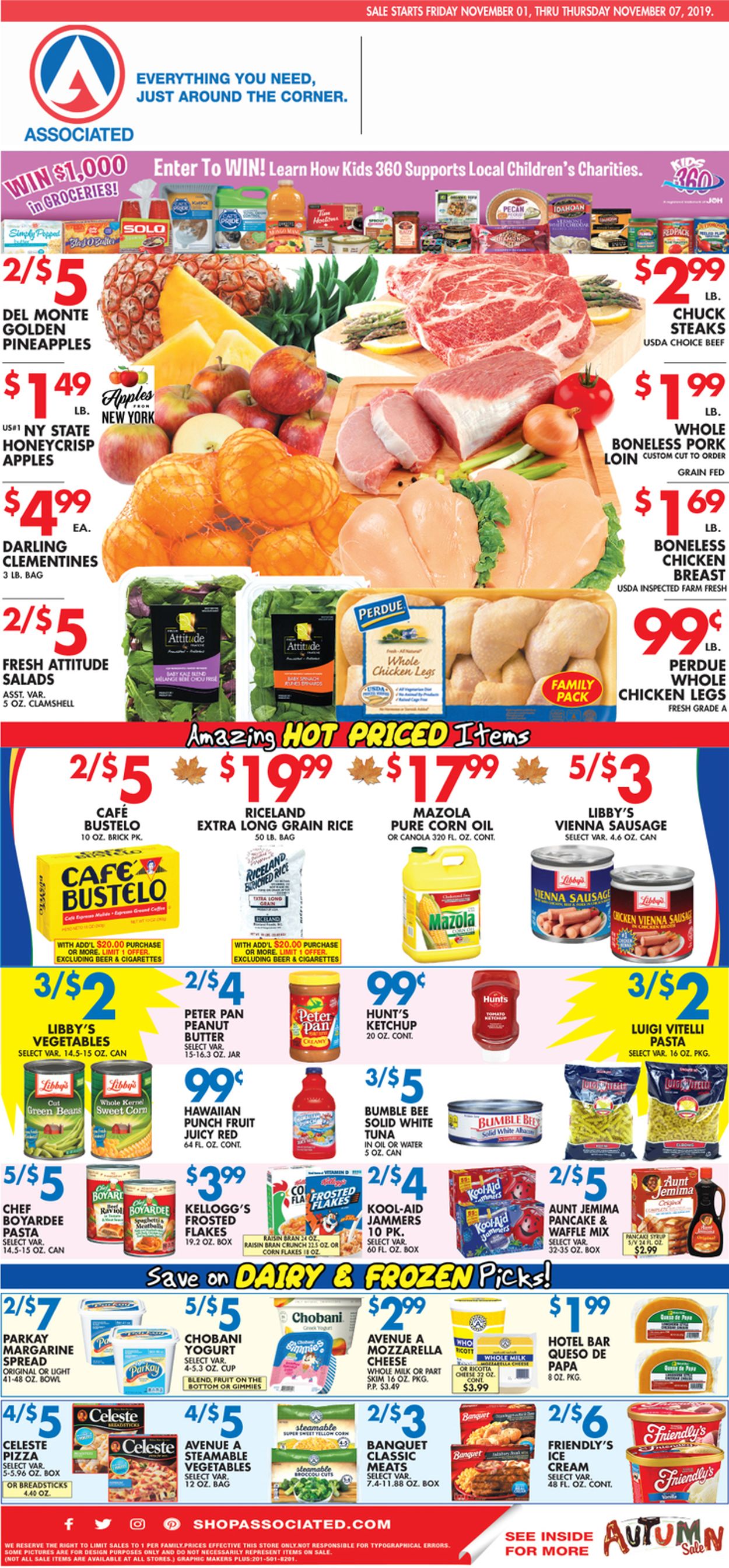 Associated Supermarkets Weekly Ad Circular - valid 11/01-11/07/2019