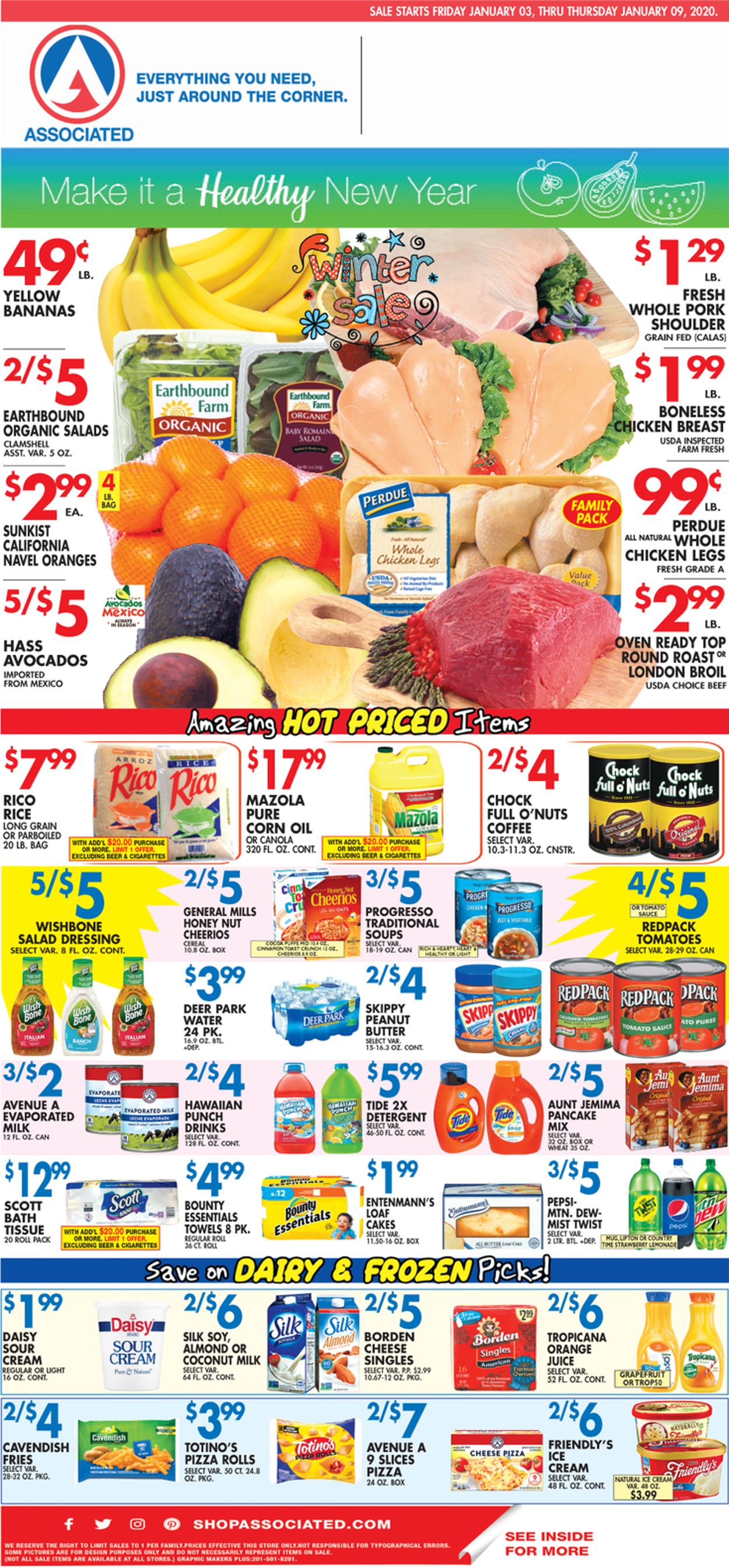 Associated Supermarkets Weekly Ad Circular - valid 01/03-01/09/2020