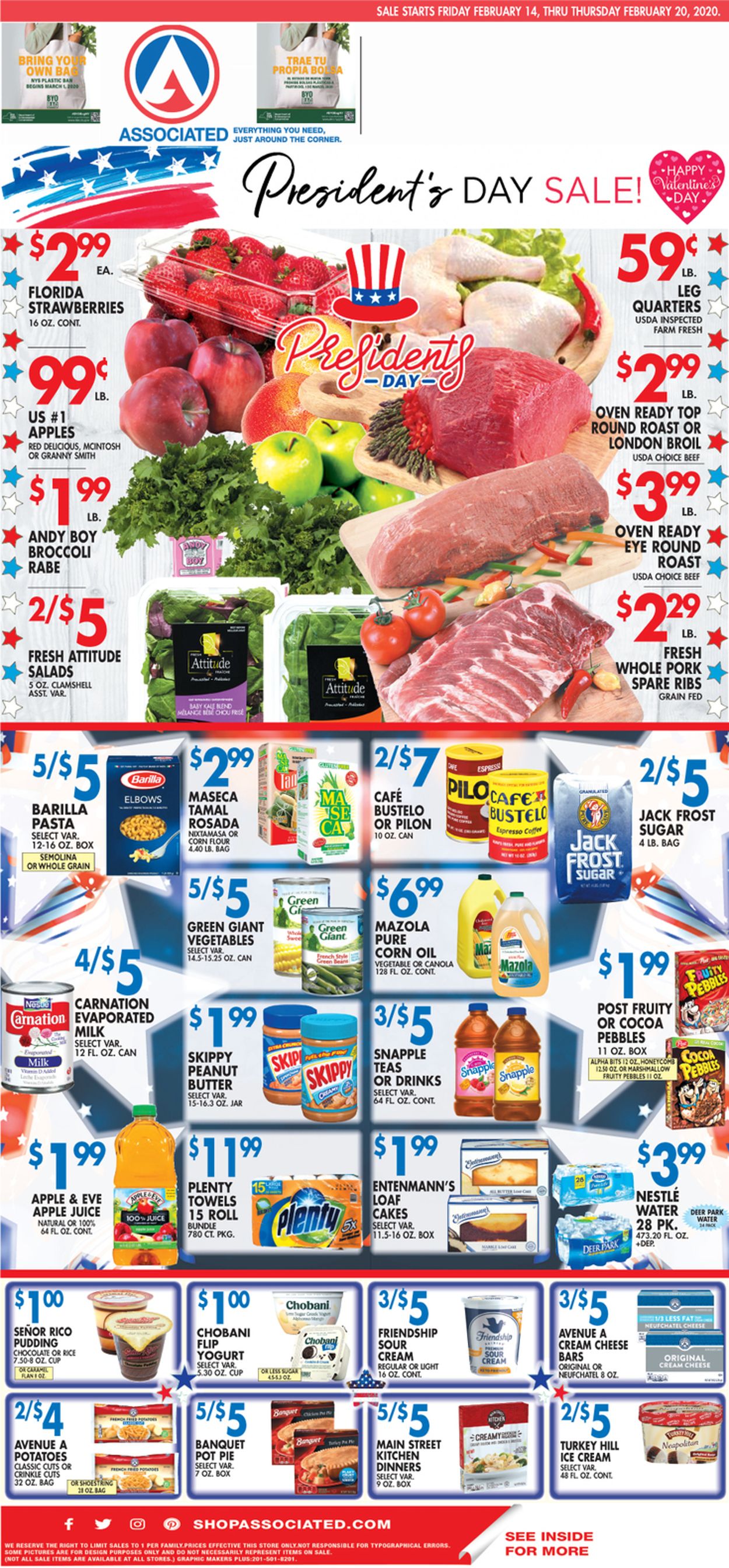 Associated Supermarkets Weekly Ad Circular - valid 02/14-02/20/2020