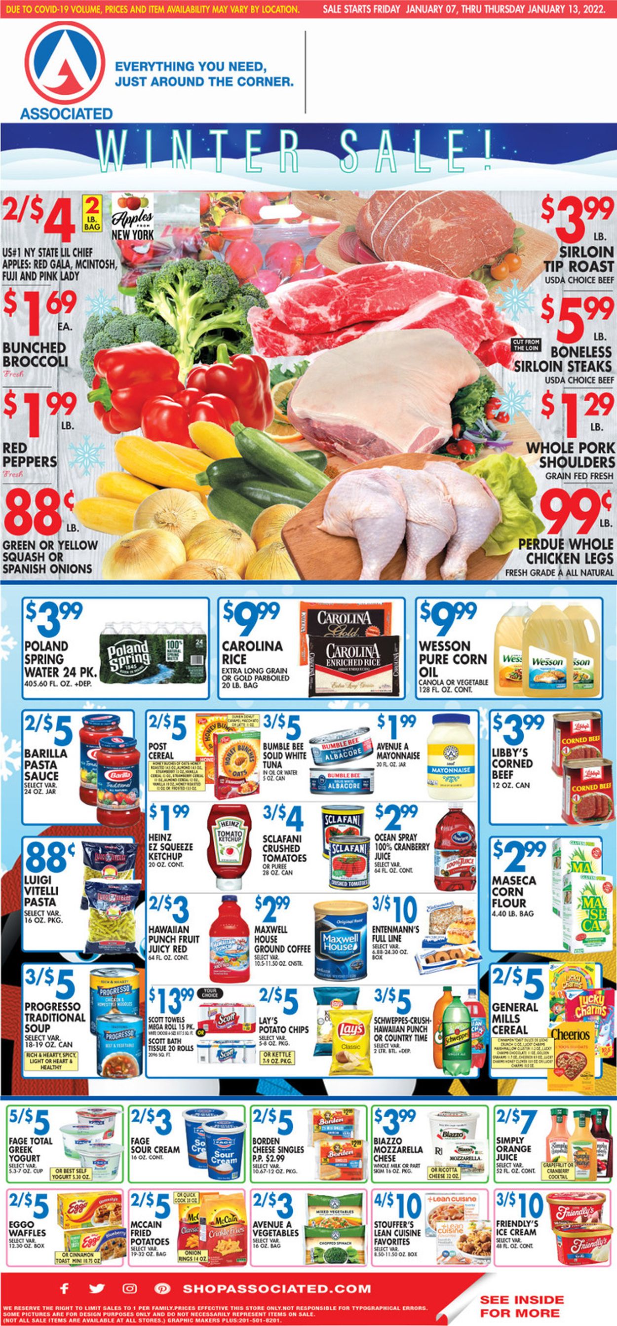 Associated Supermarkets Weekly Ad Circular - valid 01/07-01/13/2022