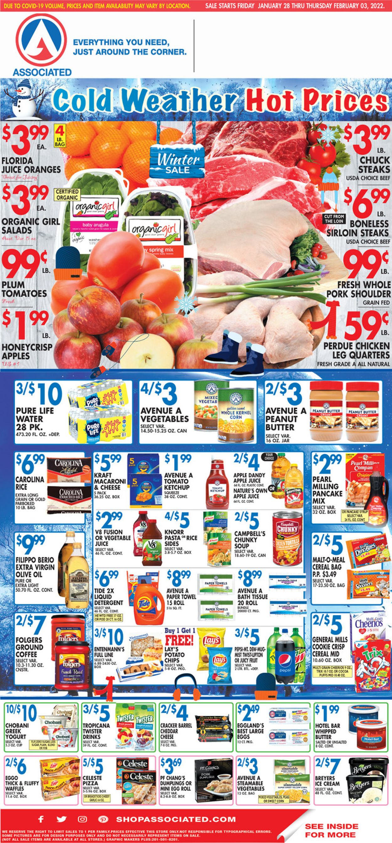 Associated Supermarkets Weekly Ad Circular - valid 01/28-02/03/2022