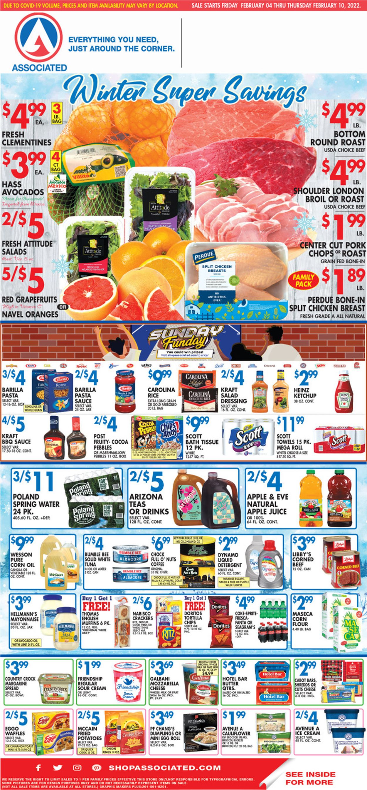 Associated Supermarkets Weekly Ad Circular - valid 02/04-02/10/2022