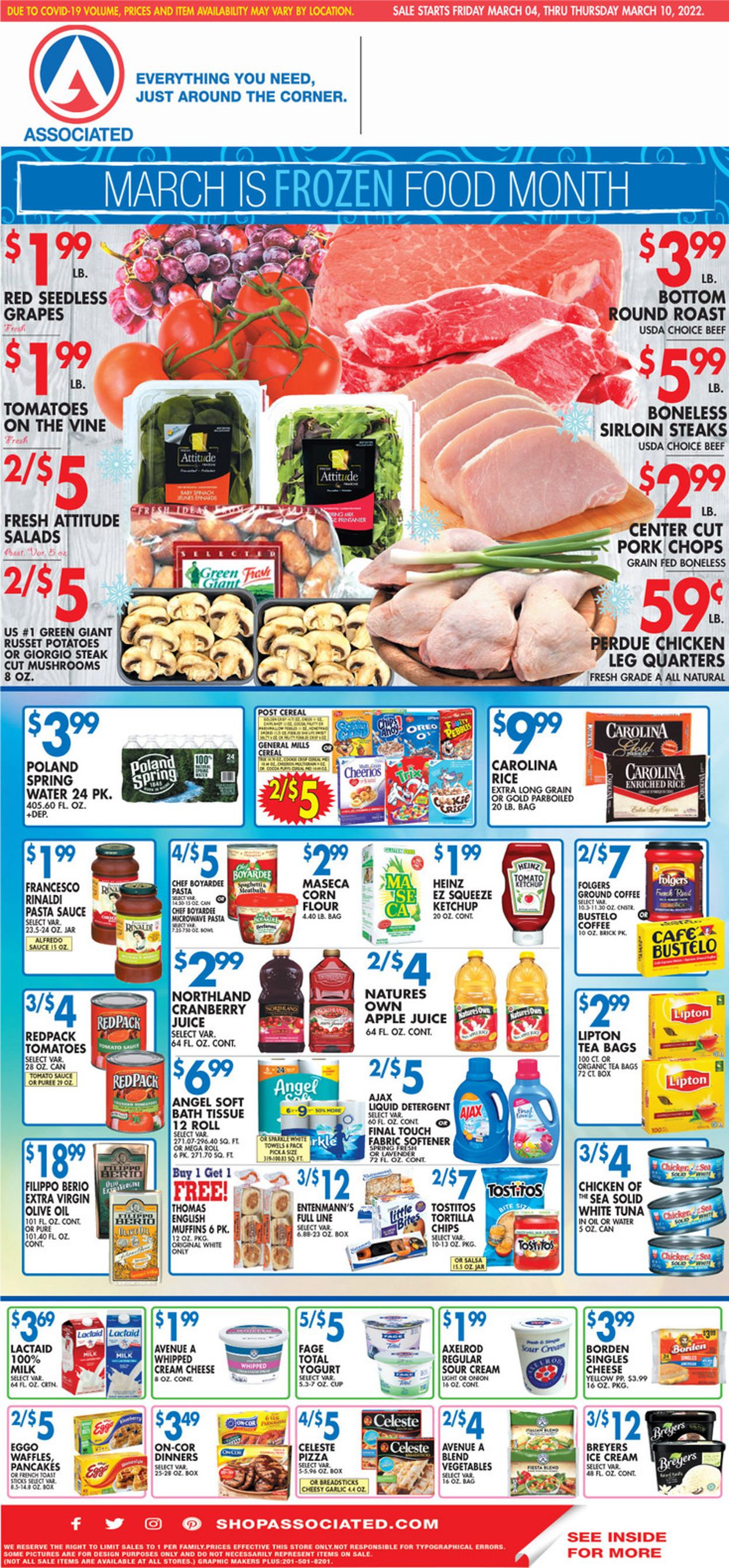 Associated Supermarkets Weekly Ad Circular - valid 03/04-03/10/2022