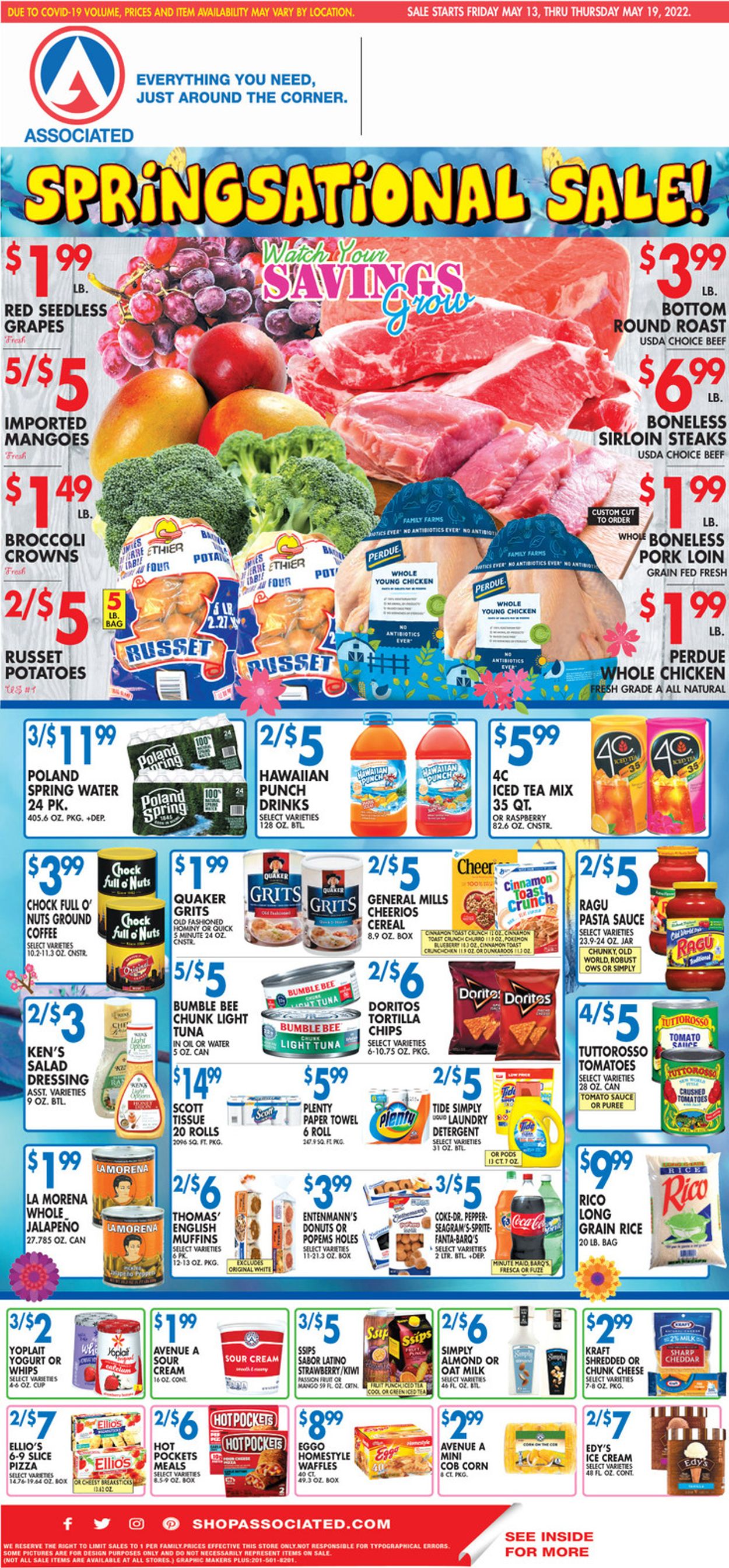 Associated Supermarkets Weekly Ad Circular - valid 05/13-05/19/2022