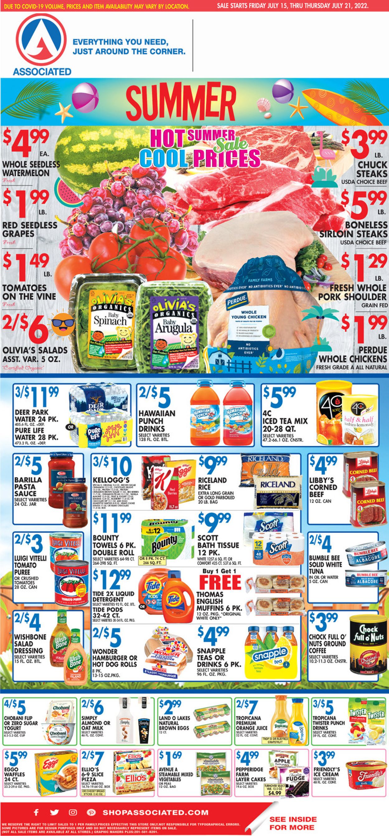 Associated Supermarkets Weekly Ad Circular - valid 07/15-07/21/2022