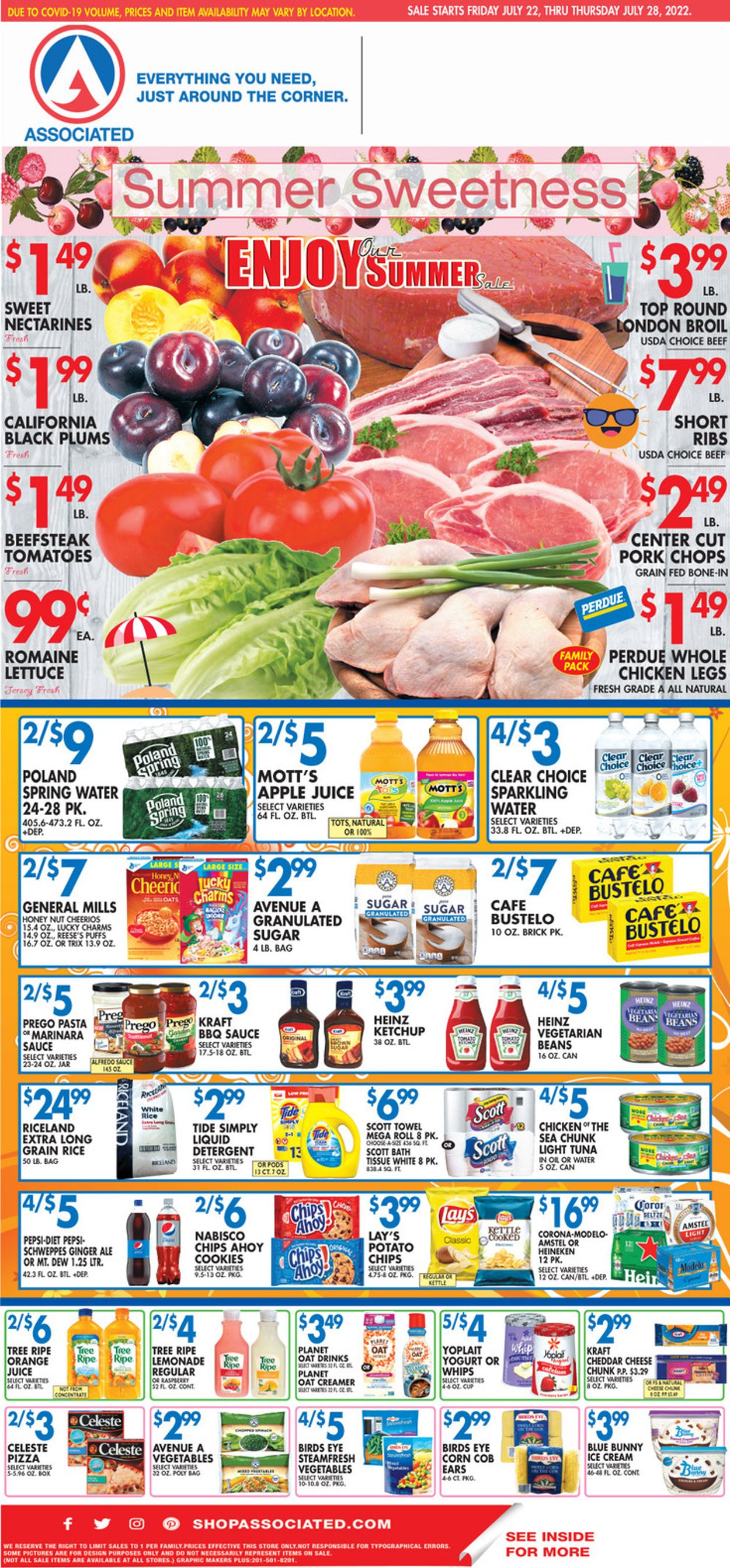 Associated Supermarkets Weekly Ad Circular - valid 07/22-07/28/2022