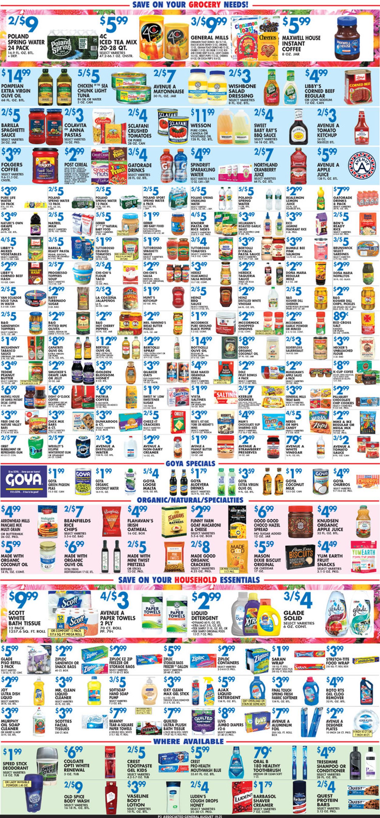 Associated Supermarkets Weekly Ad Circular - valid 08/19-08/25/2022 (Page 2)