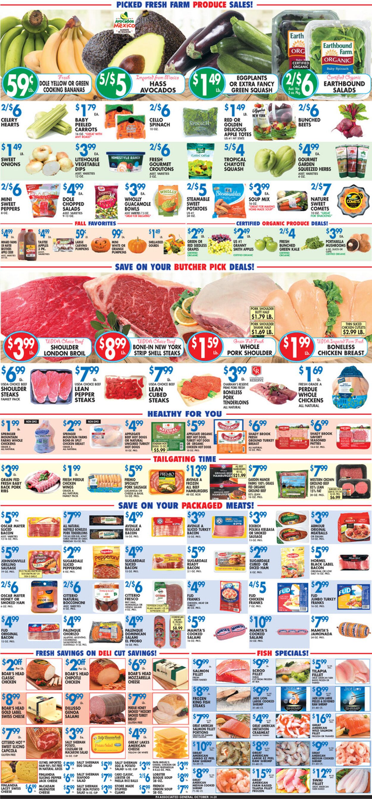 Associated Supermarkets Weekly Ad Circular - valid 10/14-10/20/2022 (Page 4)
