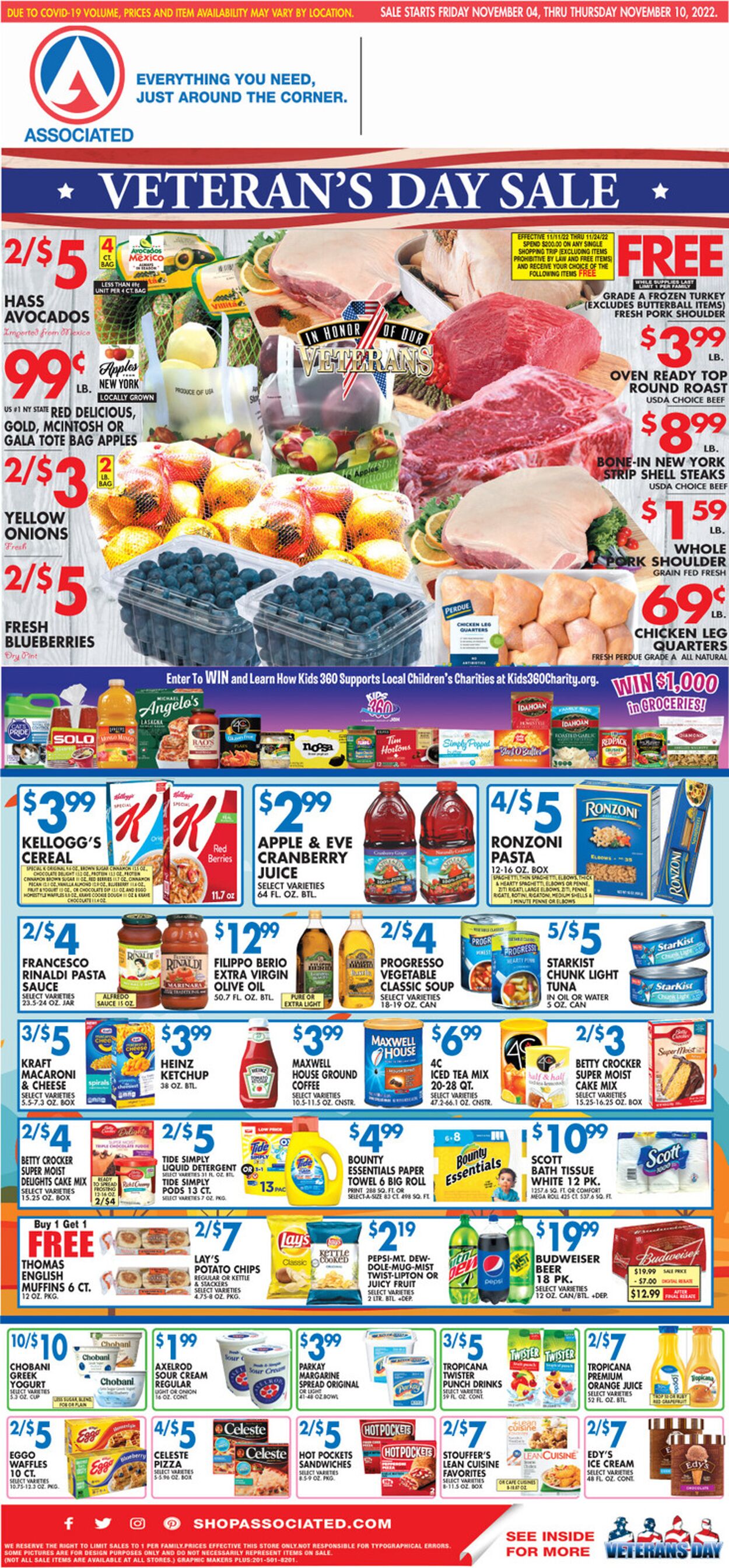 Associated Supermarkets Weekly Ad Circular - valid 11/04-11/12/2022