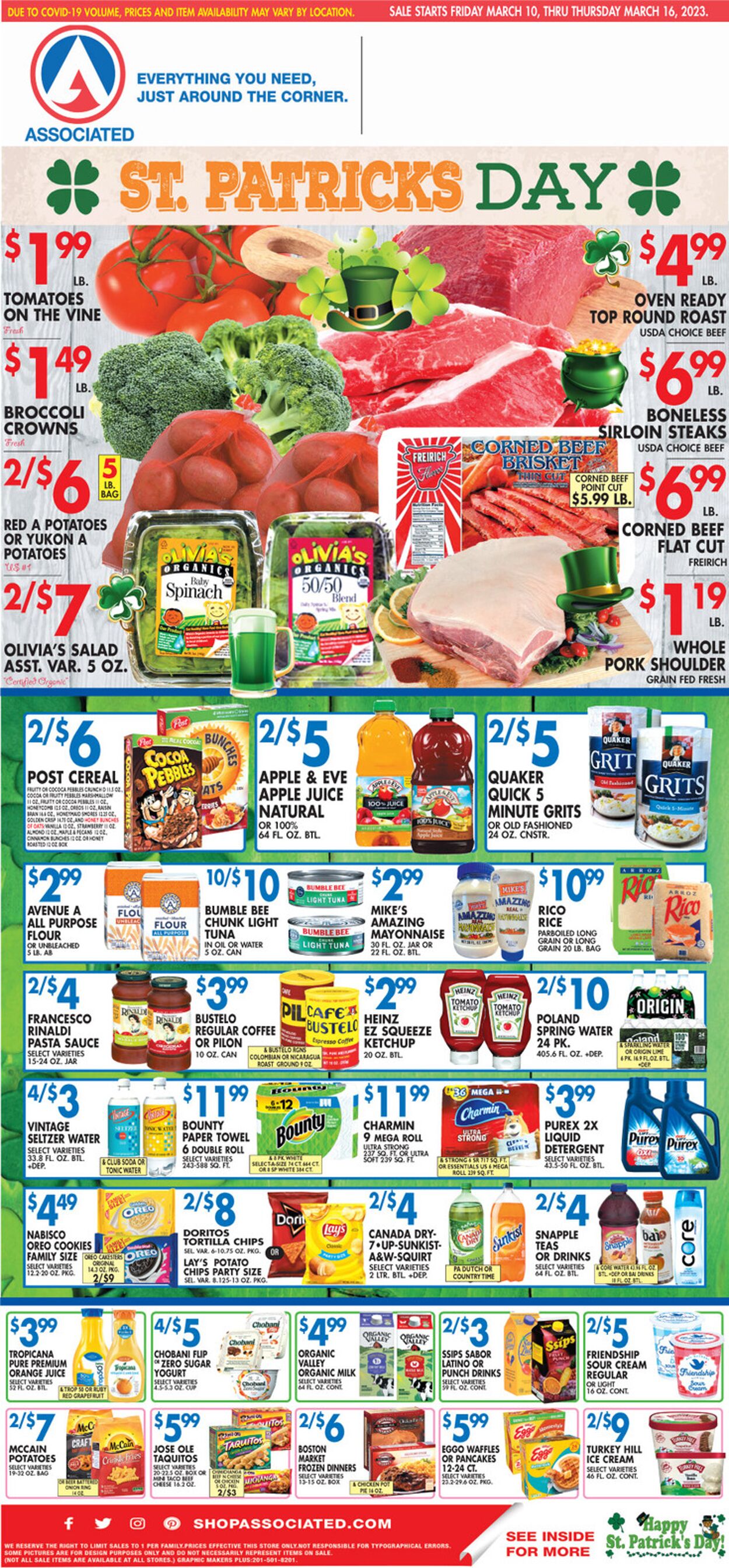 Associated Supermarkets Weekly Ad Circular - valid 03/10-03/17/2023