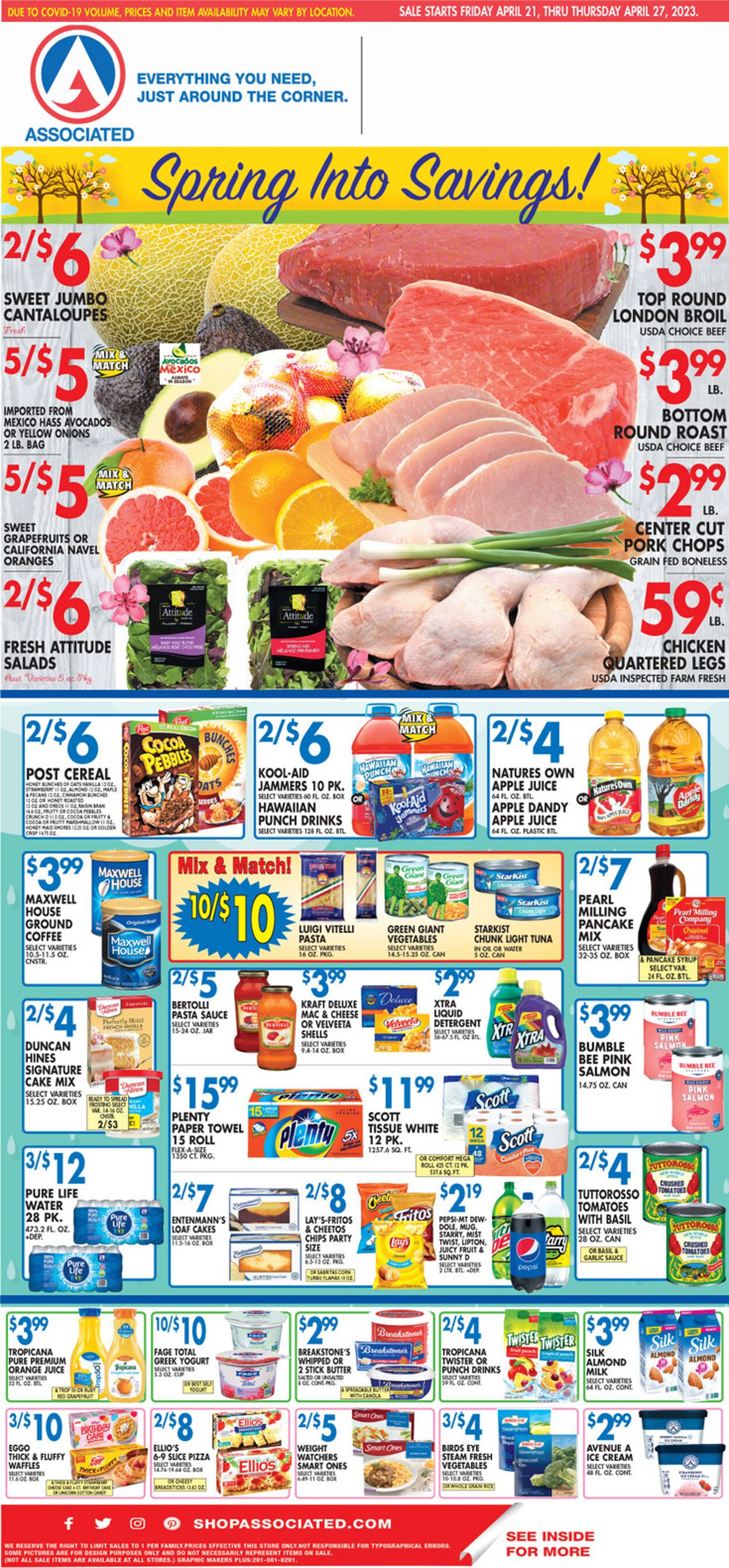 Associated Supermarkets Weekly Ad Circular - valid 04/21-04/28/2023