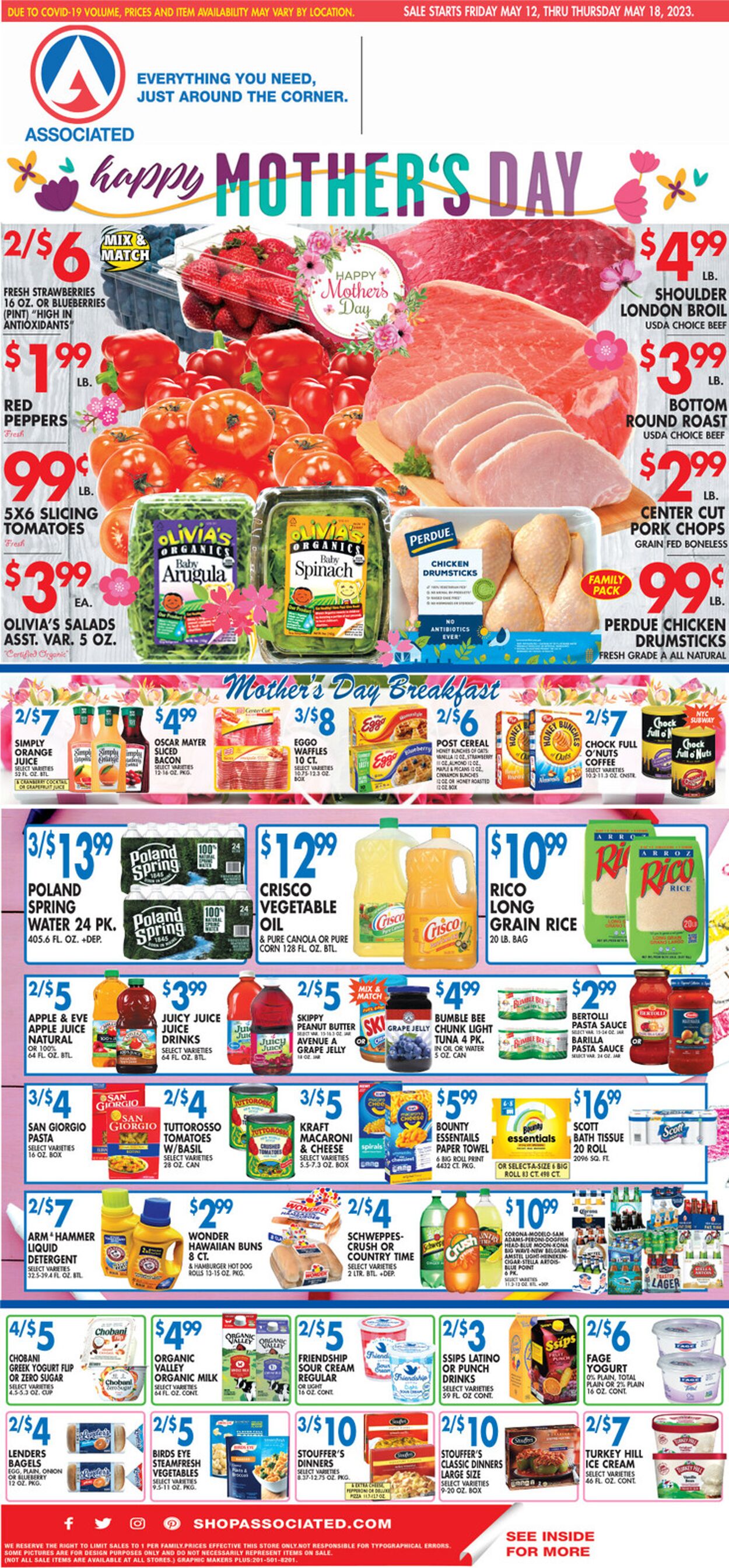 Associated Supermarkets Weekly Ad Circular - valid 05/12-05/18/2023
