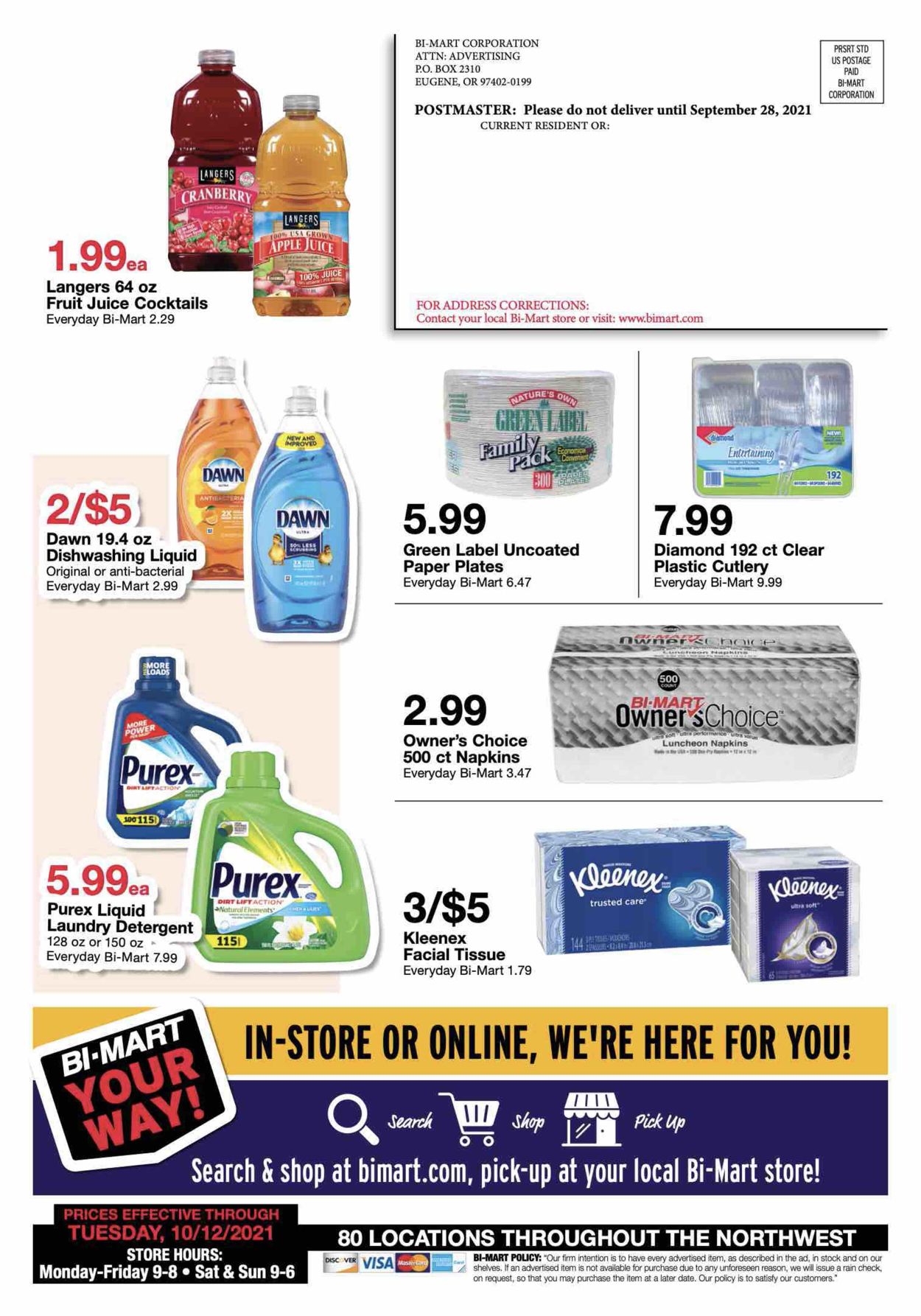 Bi-Mart Weekly Ad Circular - valid 09/28-10/12/2021 (Page 16)