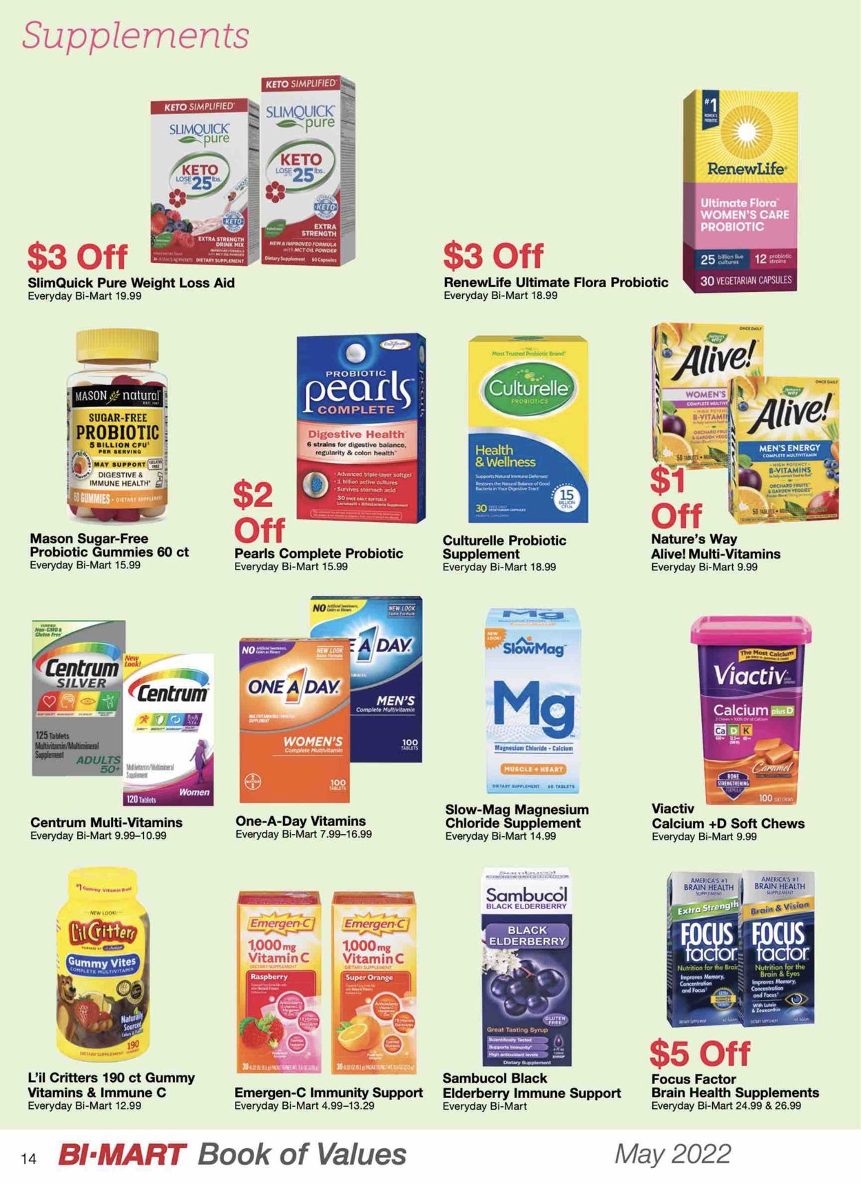 Bi-Mart Weekly Ad Circular - valid 05/01-05/31/2022 (Page 14)