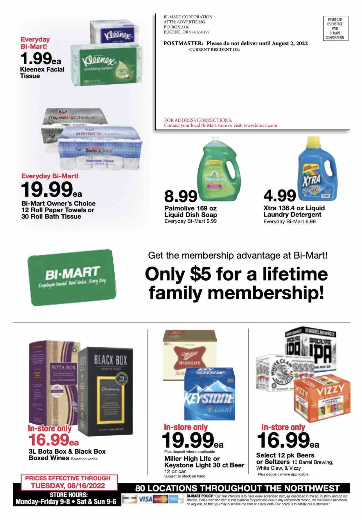 Bi-Mart Weekly Ad Circular - valid 08/02-08/16/2022 (Page 20)