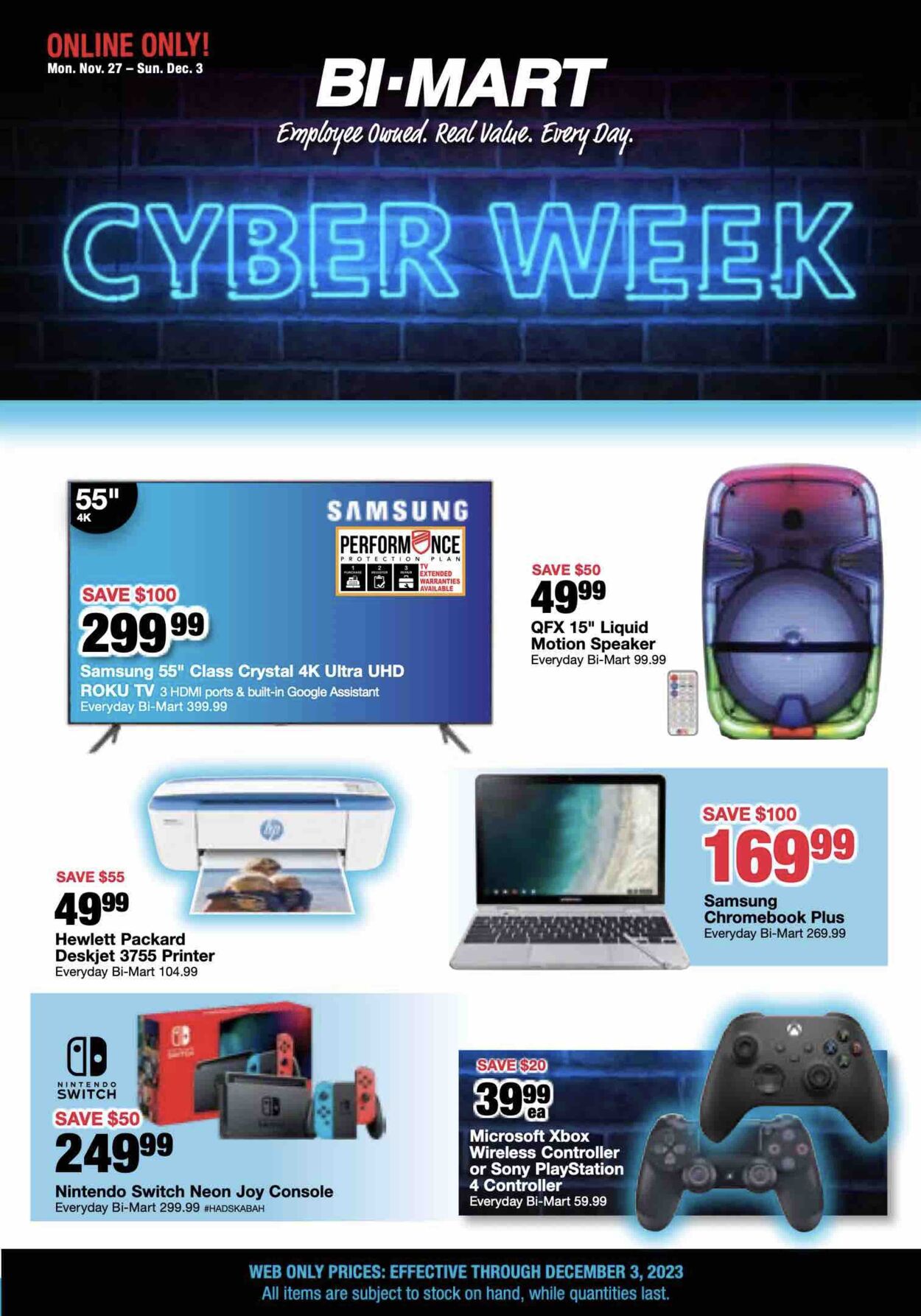 Bi-Mart Weekly Ad Circular - valid 11/27-12/04/2023