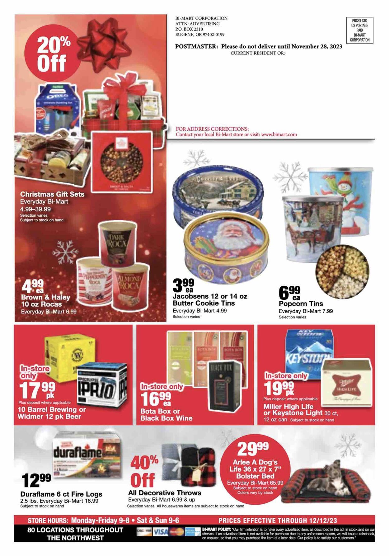 Bi-Mart Weekly Ad Circular - valid 11/28-12/05/2023 (Page 20)