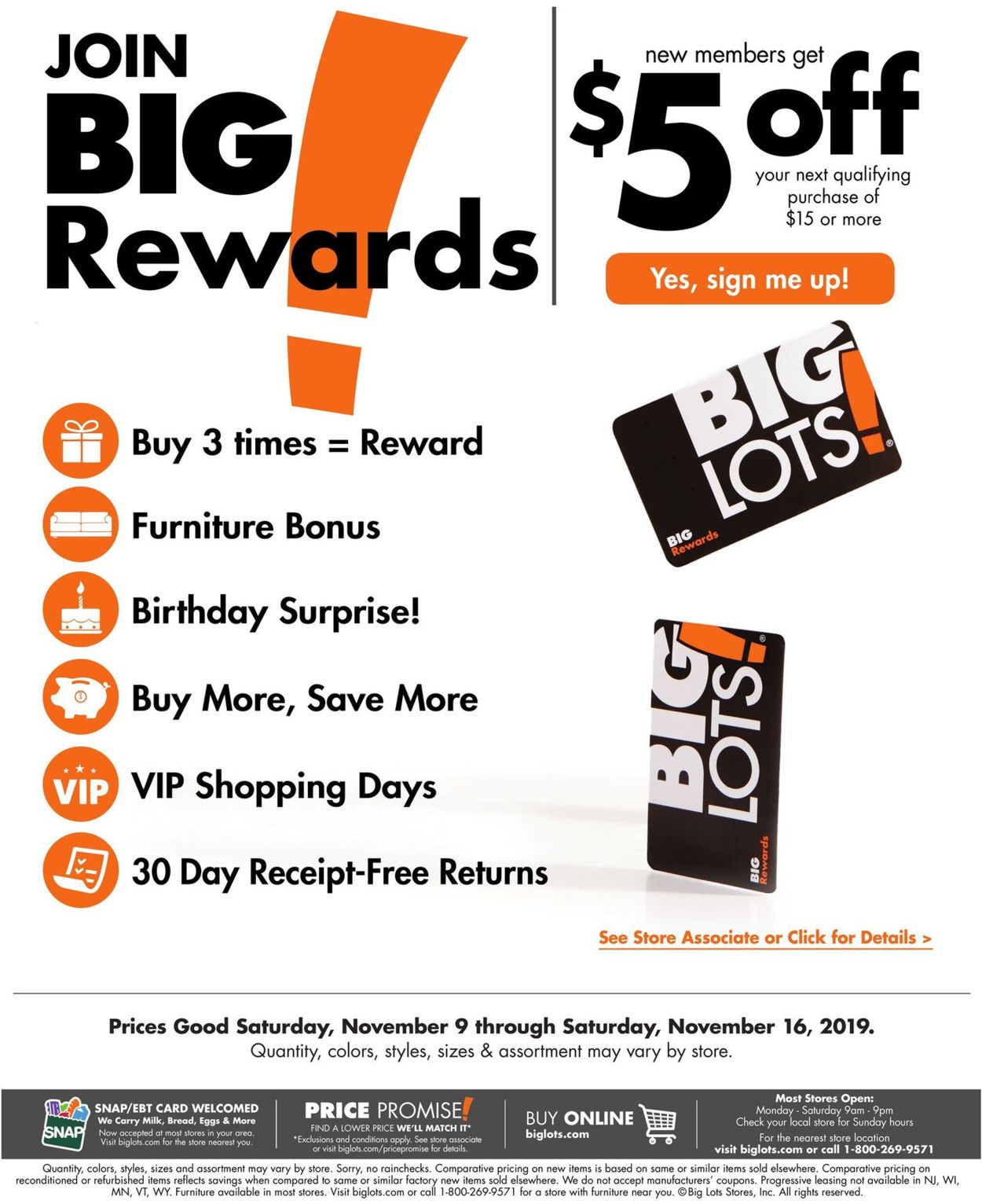 Big Lots Weekly Ad Circular - valid 11/09-11/16/2019 (Page 23)