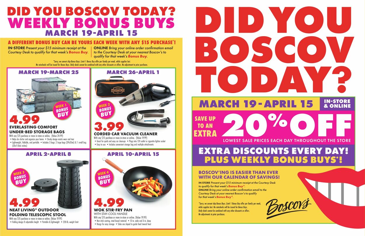 Boscov's Weekly Ad Circular - valid 03/19-04/15/2023