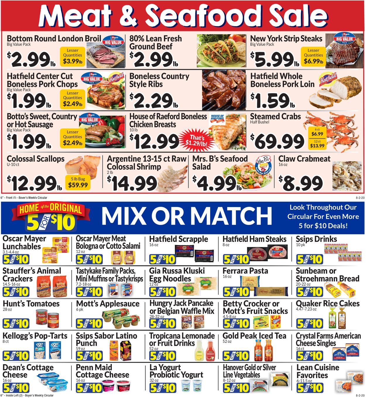 Boyer's Food Markets Weekly Ad Circular - valid 08/02-08/08/2020