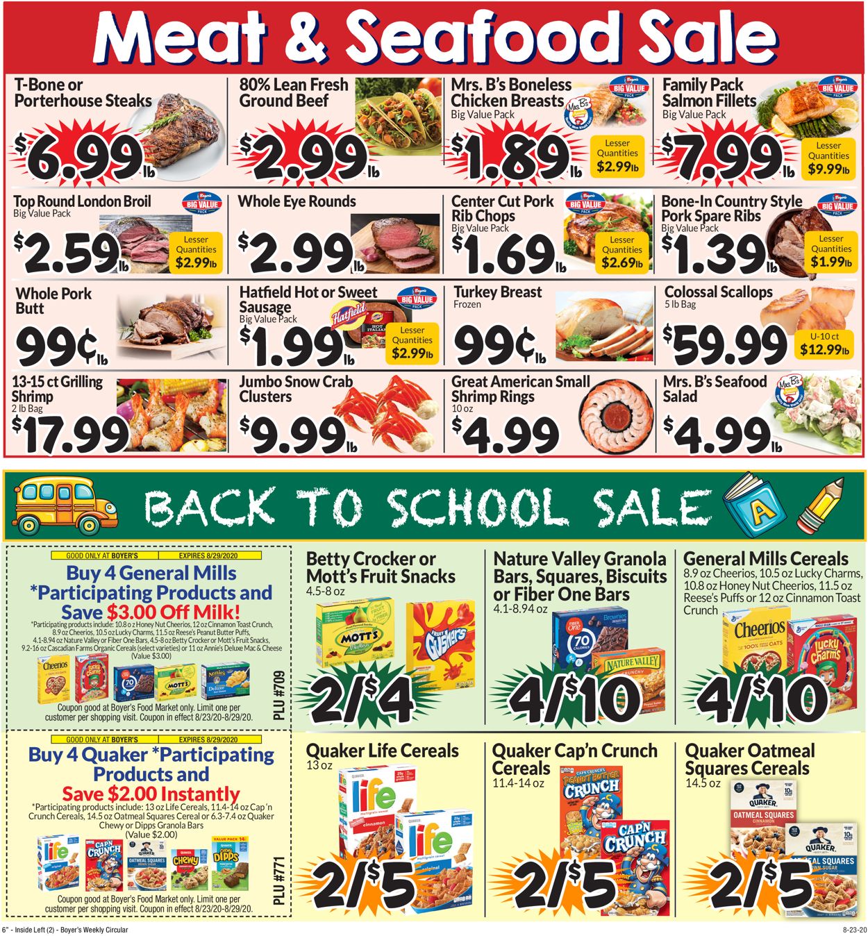 Boyer's Food Markets Weekly Ad Circular - valid 08/23-08/29/2020