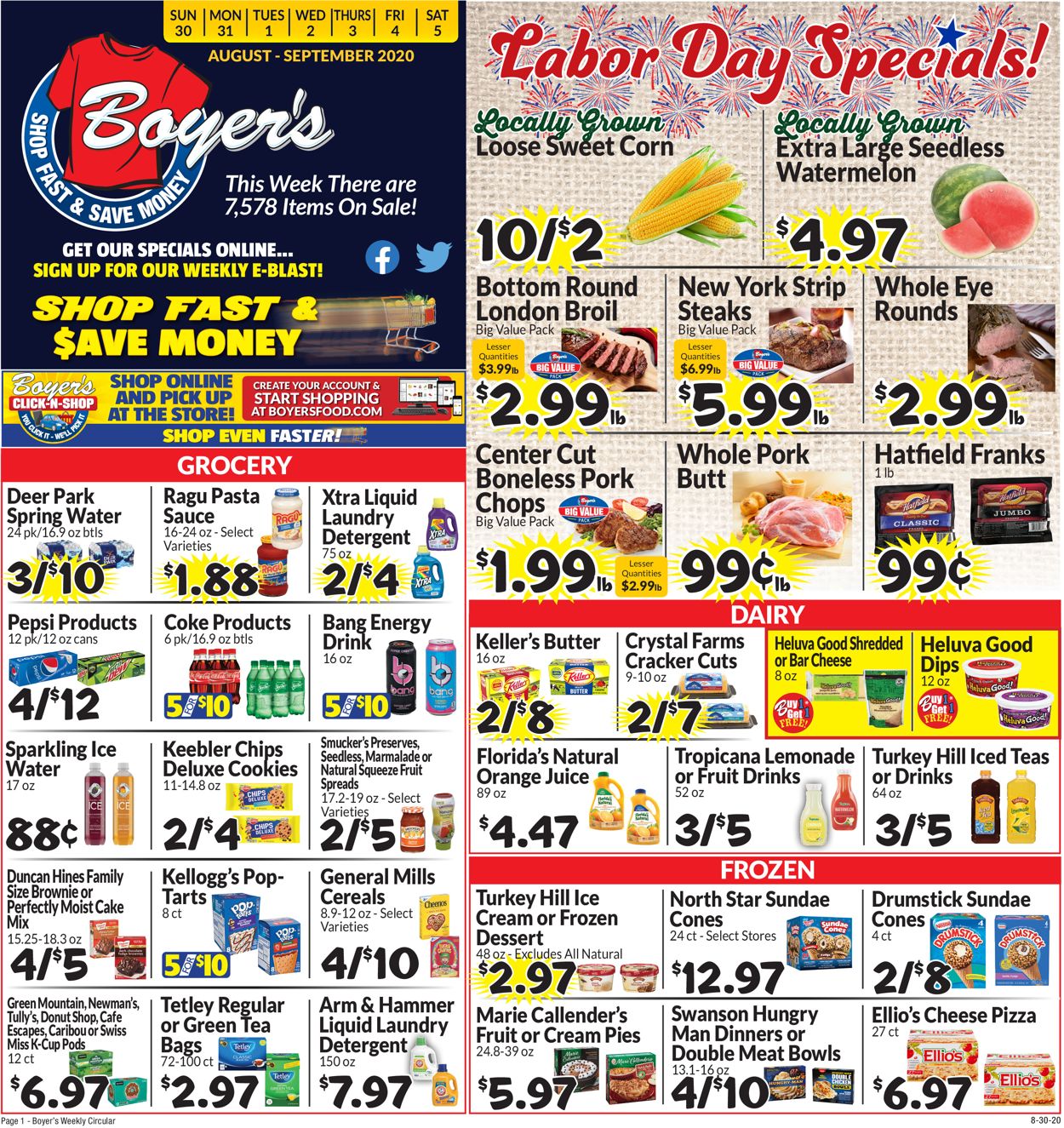 Boyer's Food Markets Weekly Ad Circular - valid 08/30-09/05/2020 (Page 3)