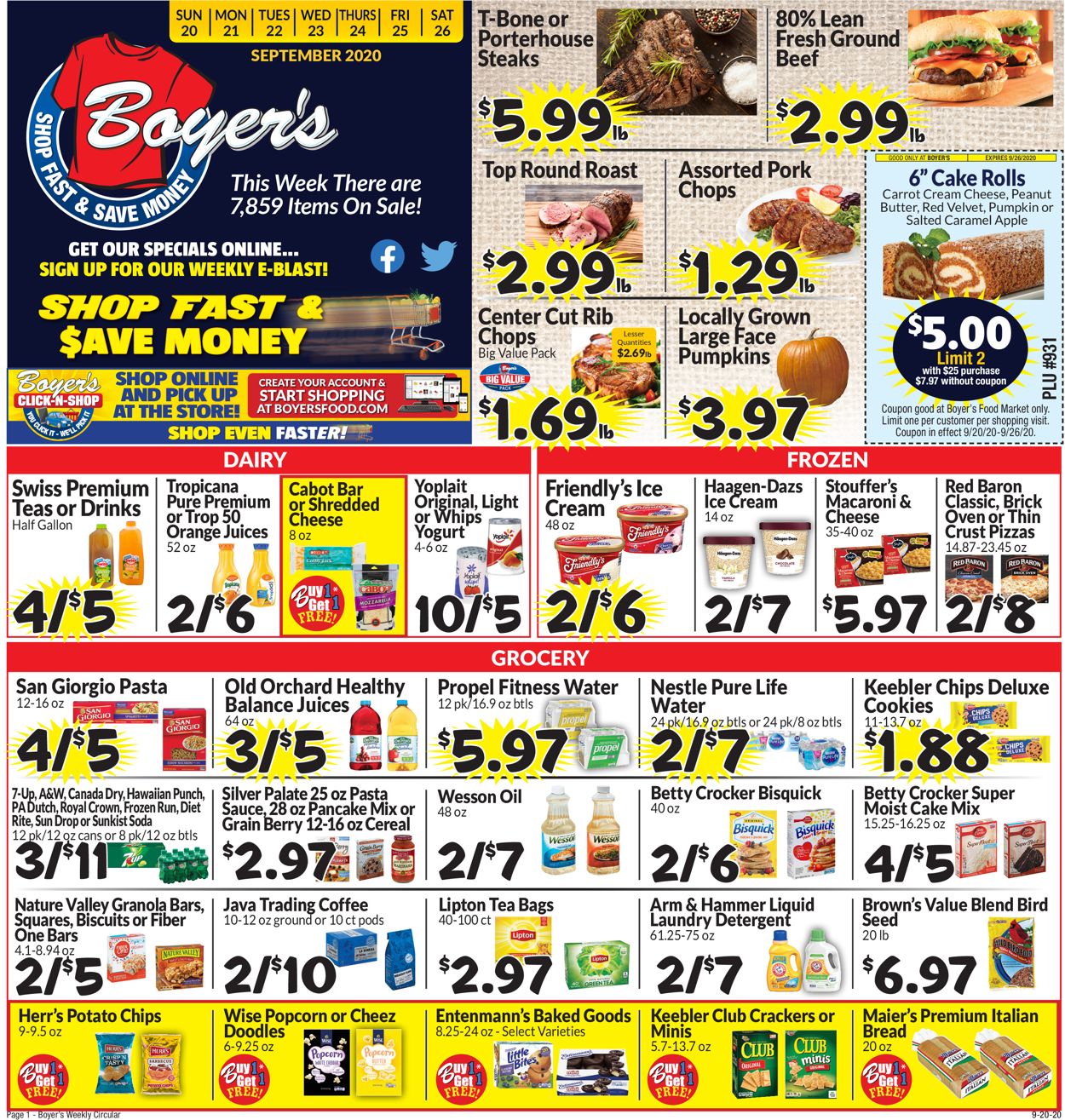 Boyer's Food Markets Weekly Ad Circular - valid 09/20-09/26/2020 (Page 3)
