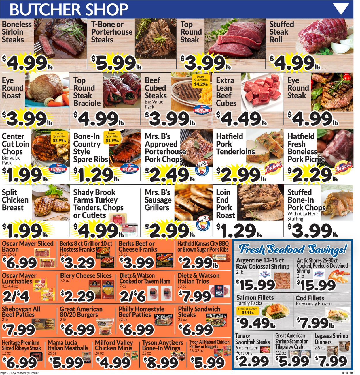 Boyer's Food Markets Weekly Ad Circular - valid 10/18-10/24/2020 (Page 4)