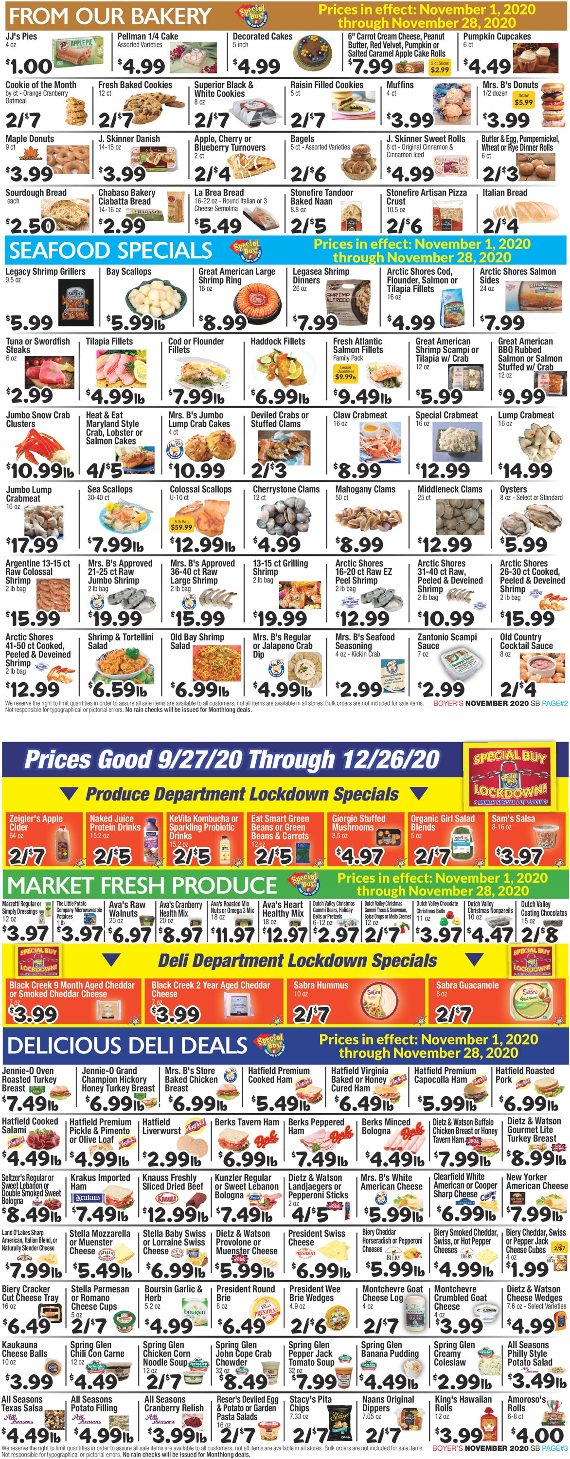 Boyer's Food Markets Weekly Ad Circular - valid 09/27-12/26/2020 (Page 2)