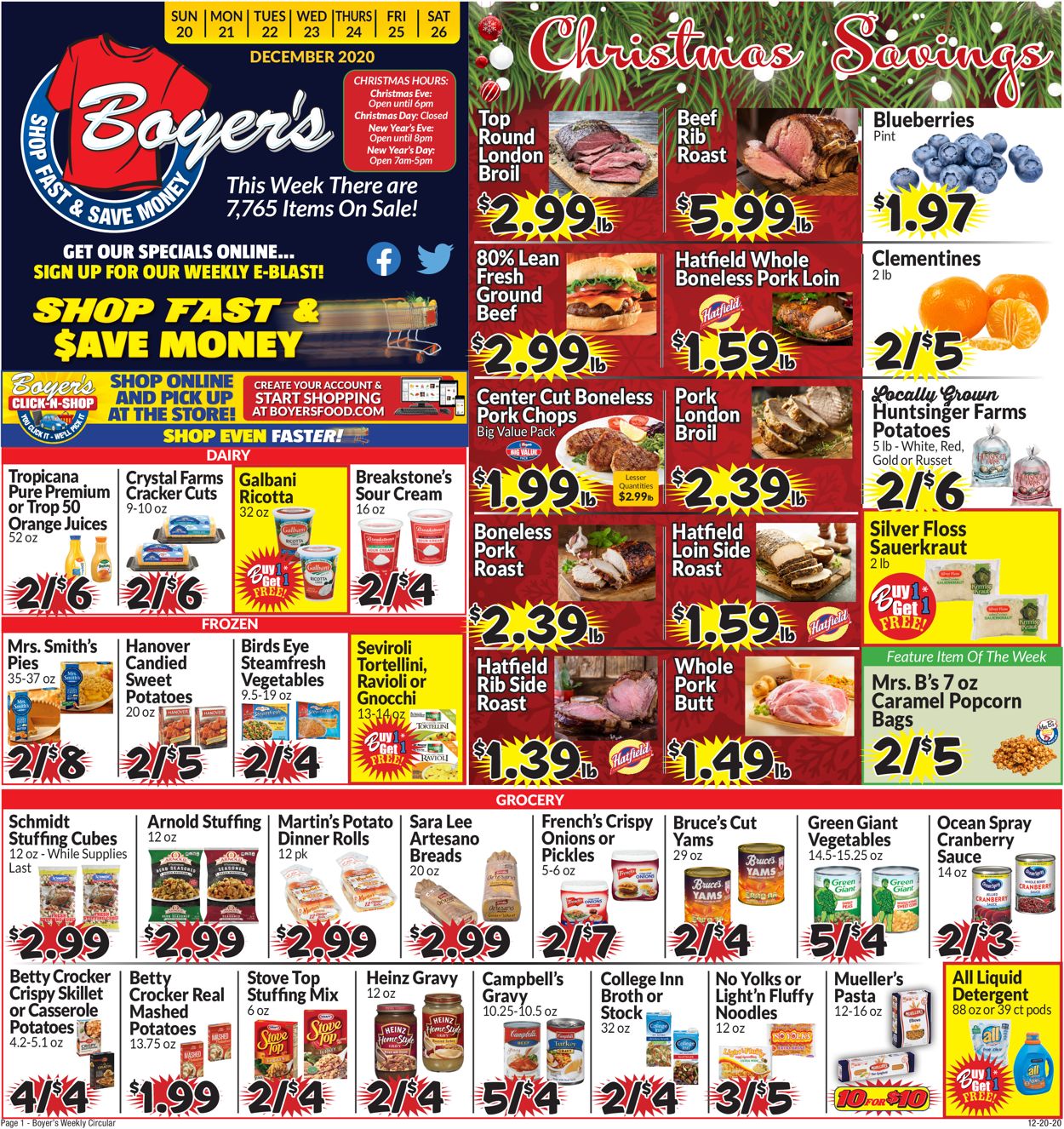 Boyer's Food Markets Weekly Ad Circular - valid 12/20-01/02/2021 (Page 5)