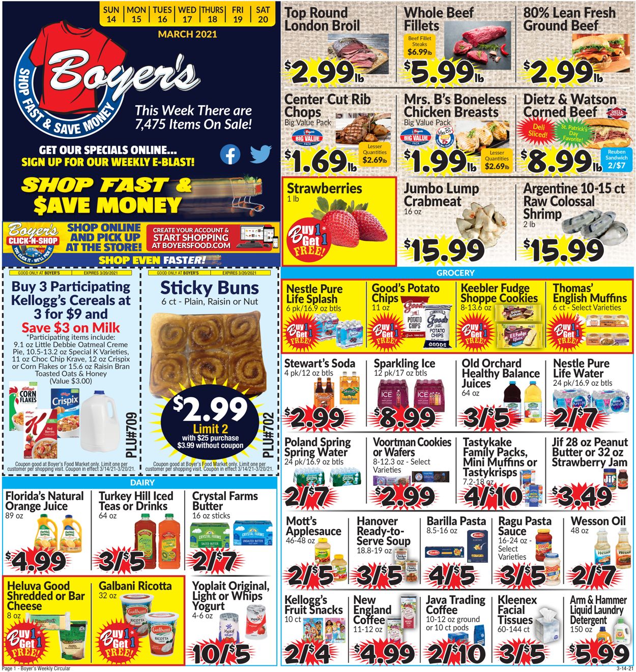Boyer's Food Markets Weekly Ad Circular - valid 03/14-03/20/2021 (Page 3)