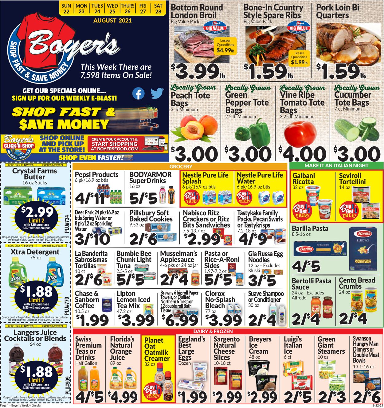 Boyer's Food Markets Weekly Ad Circular - valid 08/22-08/28/2021 (Page 3)