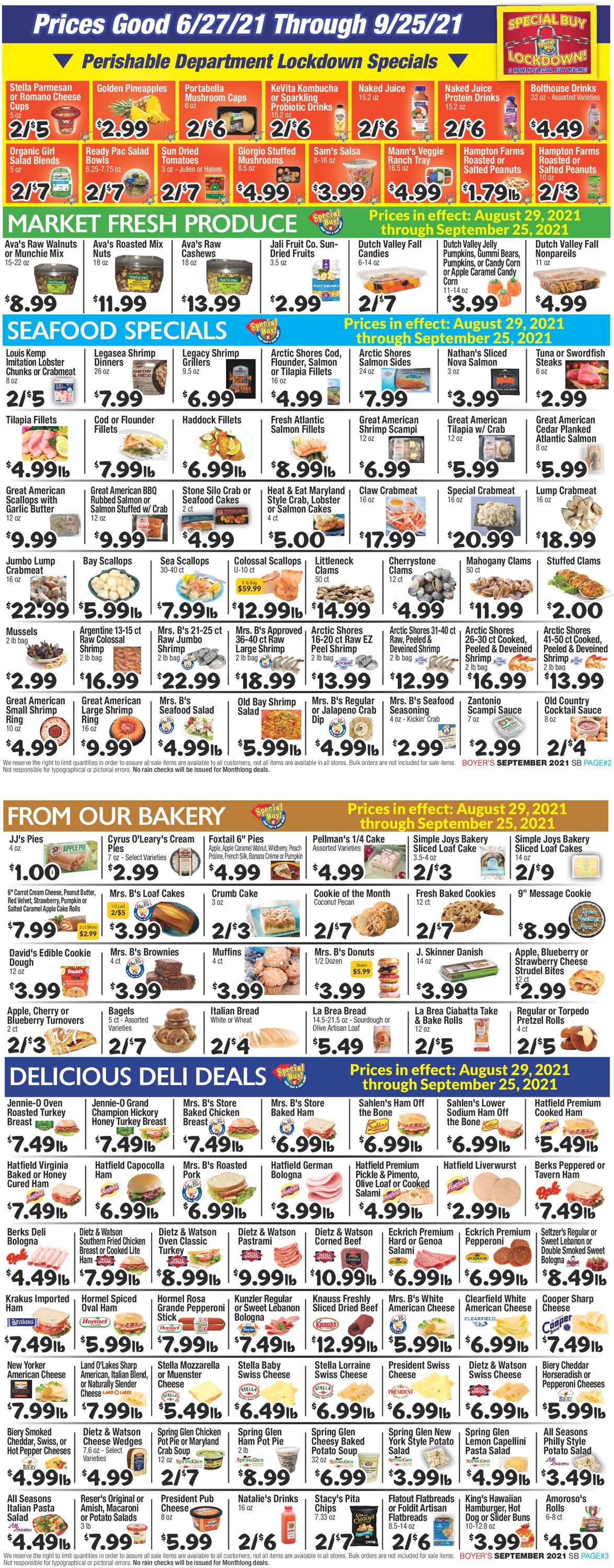 Boyer's Food Markets Weekly Ad Circular - valid 08/29-09/25/2021 (Page 2)