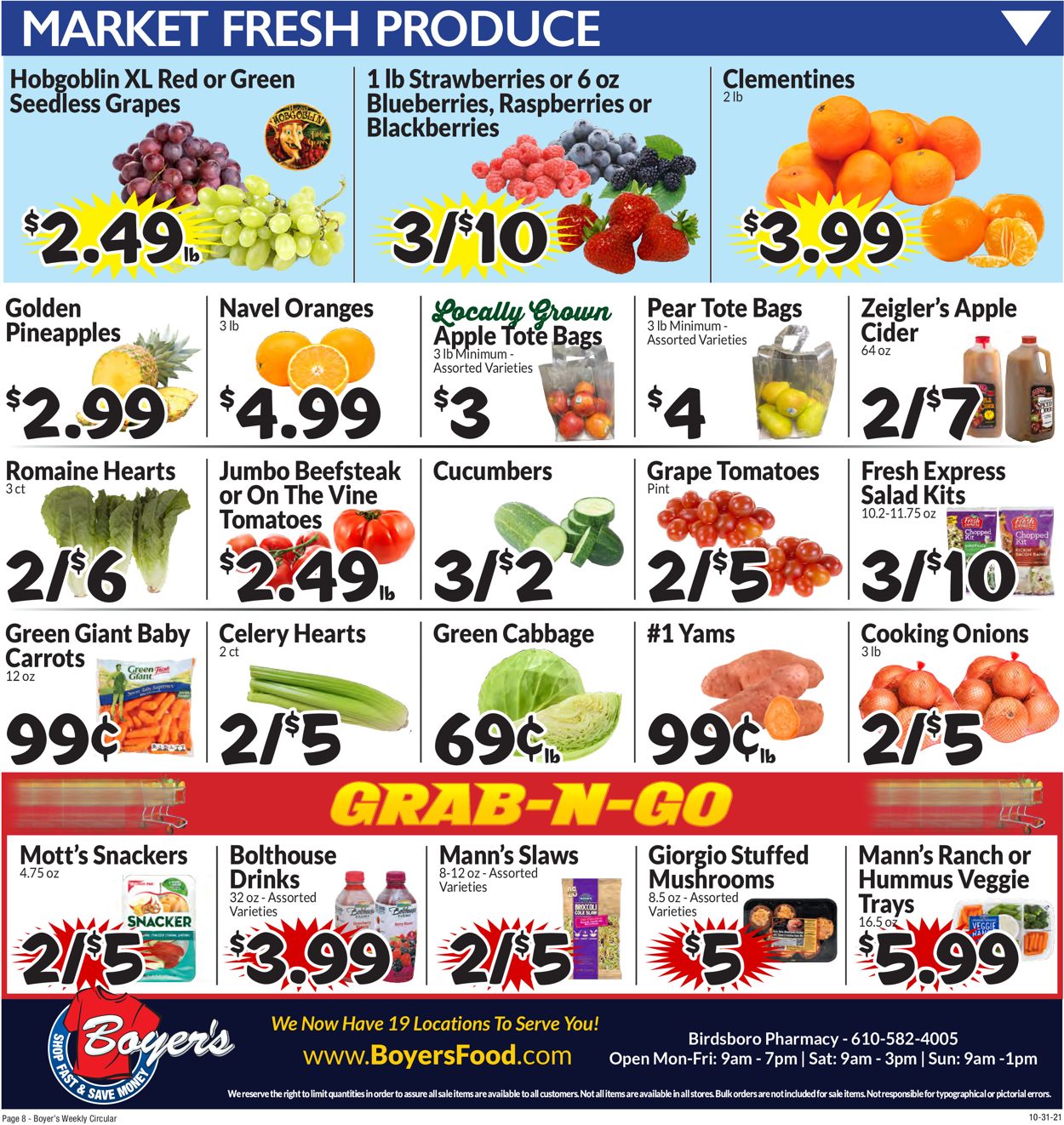 Boyer's Food Markets Weekly Ad Circular - valid 10/31-11/06/2021 (Page 11)