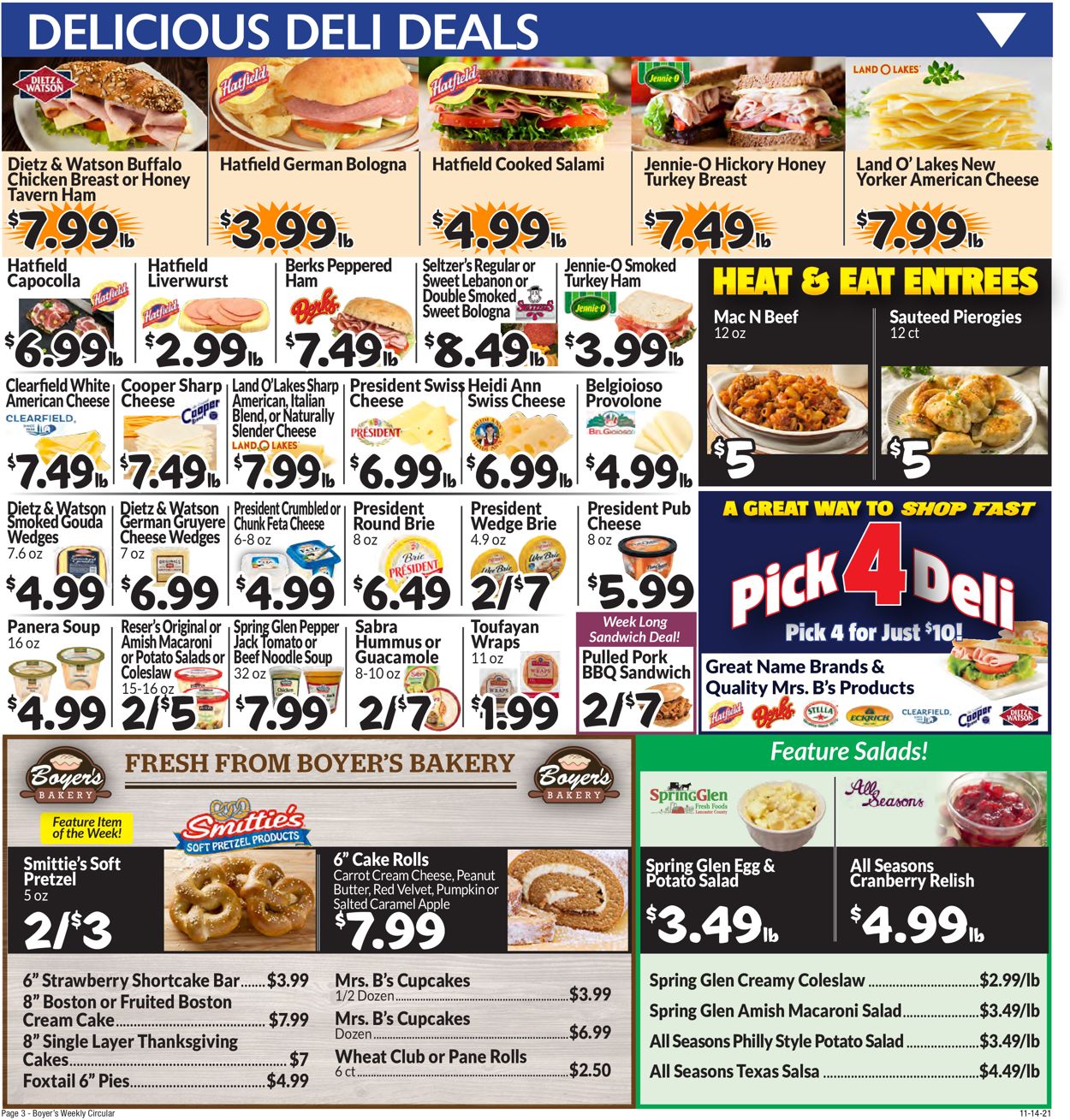 Boyer's Food Markets Weekly Ad Circular - valid 11/14-11/20/2021 (Page 5)