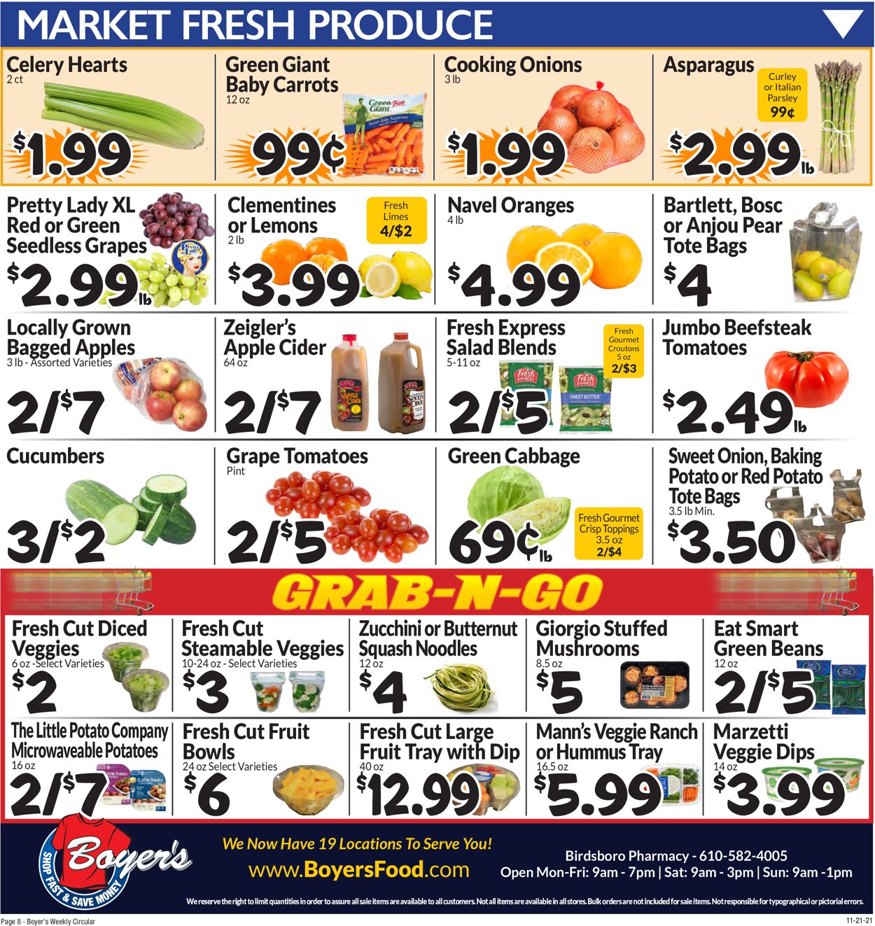Boyer's Food Markets THANKSGIVING 2021 Weekly Ad Circular - valid 11/21-11/27/2021 (Page 11)