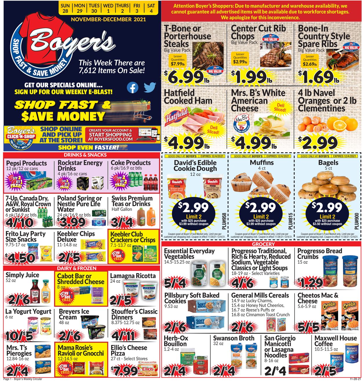 Boyer's Food Markets Weekly Ad Circular - valid 11/28-12/04/2021 (Page 3)