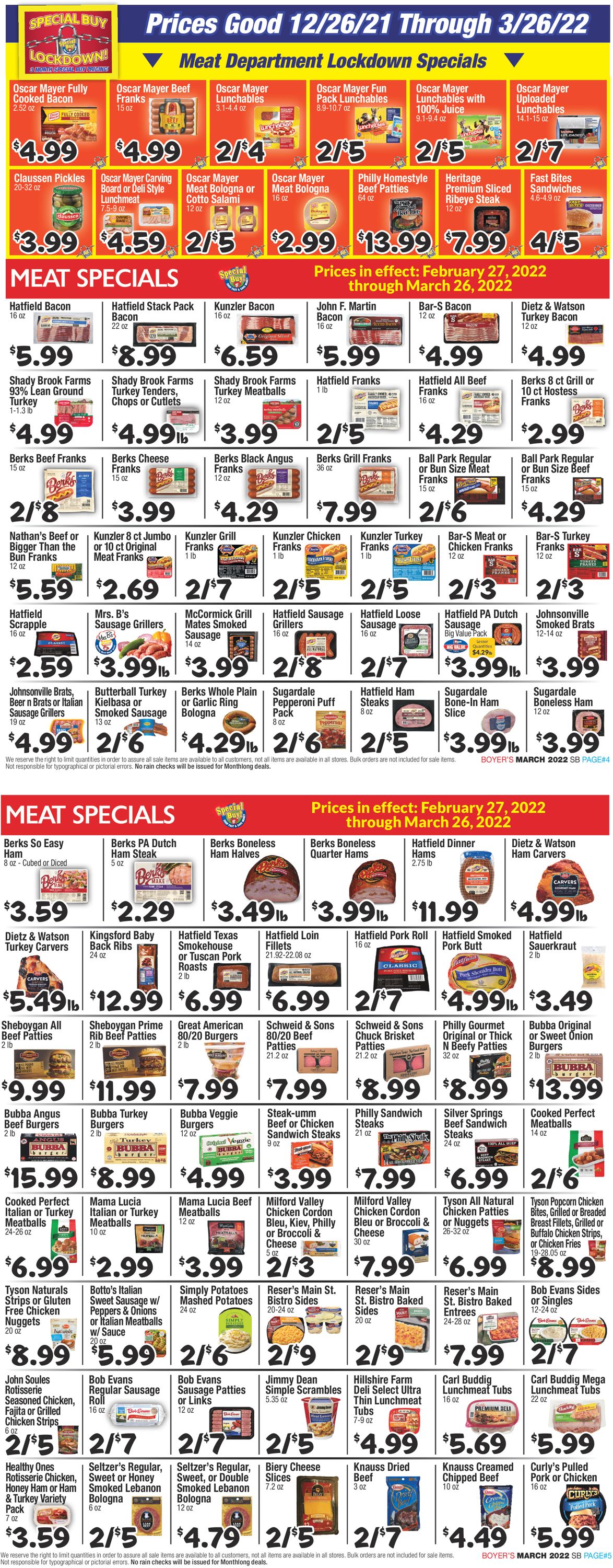 Boyer's Food Markets Weekly Ad Circular - valid 02/27-03/26/2022 (Page 3)