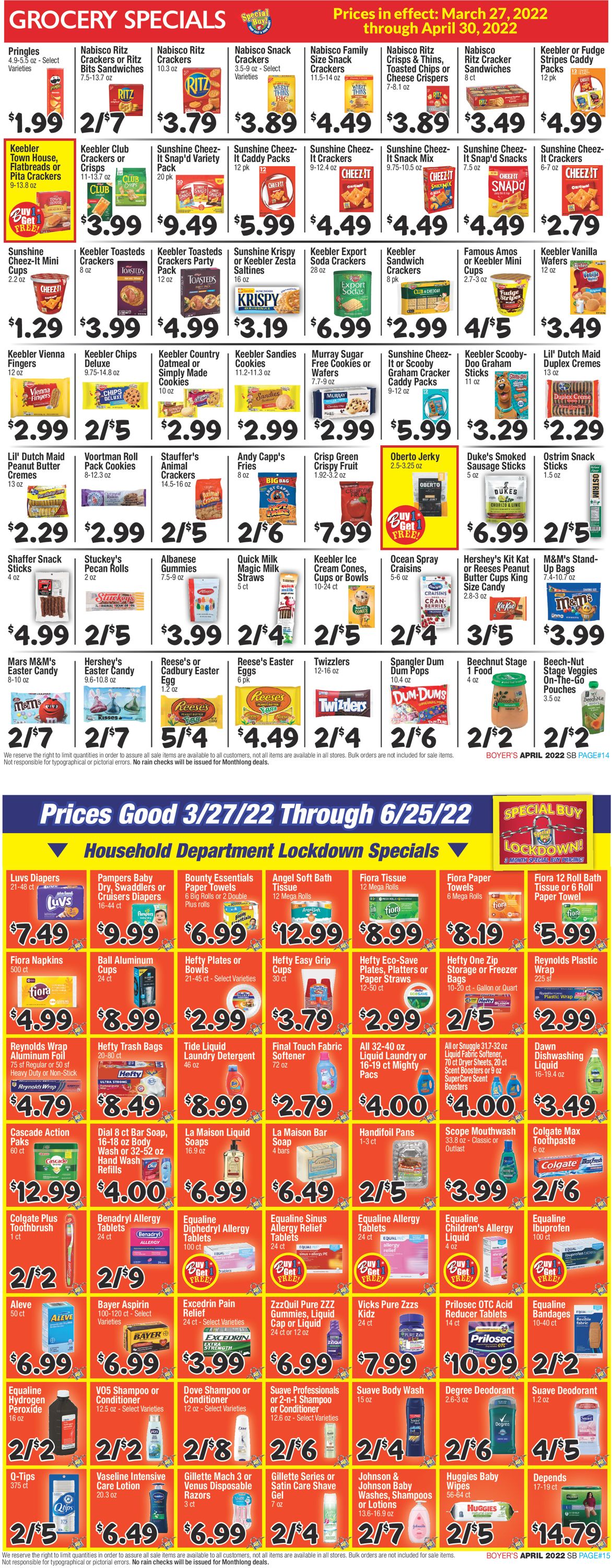 Boyer's Food Markets Weekly Ad Circular - valid 03/27-04/30/2022 (Page 8)