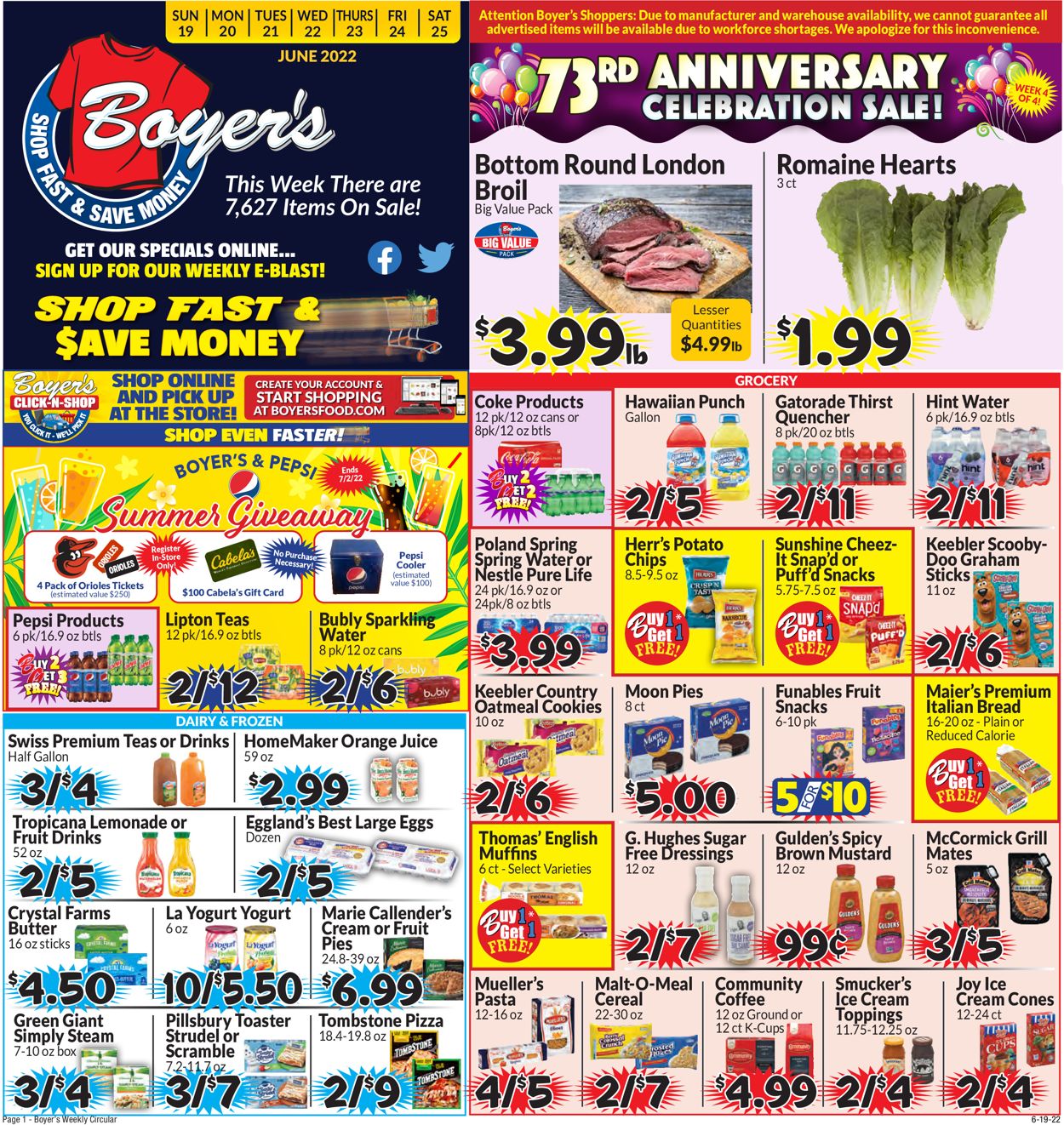 Boyer's Food Markets Weekly Ad Circular - valid 06/19-06/25/2022 (Page 3)