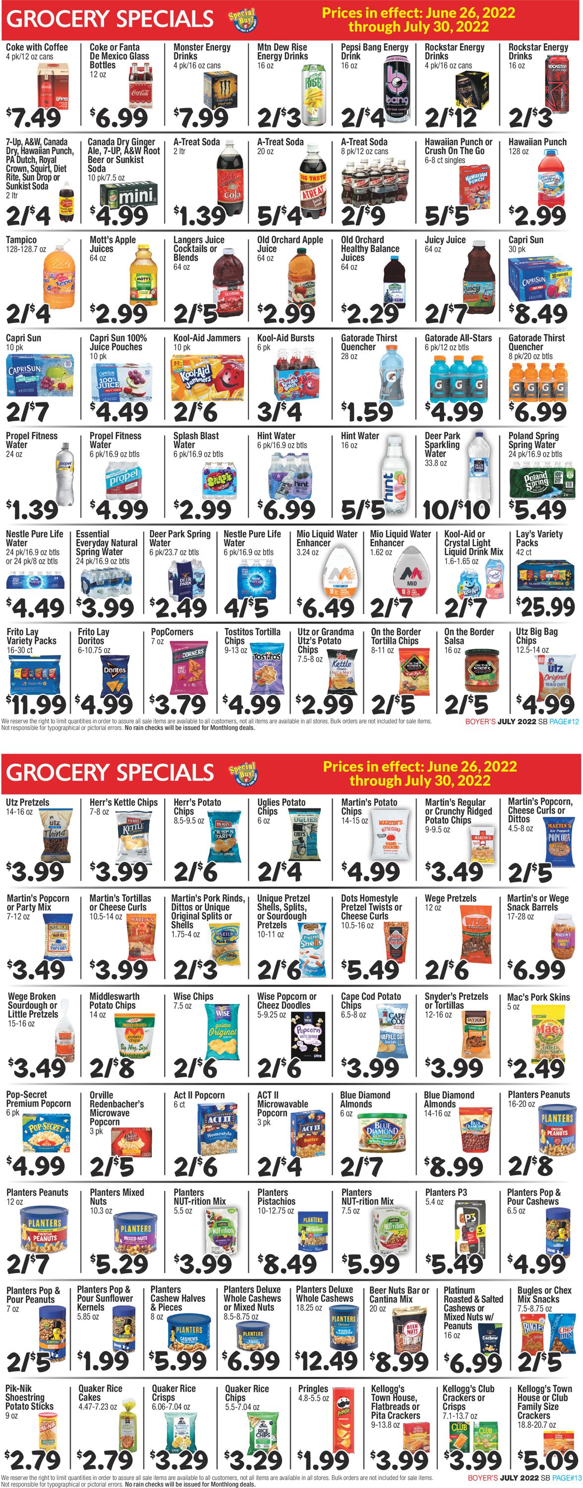 Boyer's Food Markets Weekly Ad Circular - valid 06/26-07/30/2022 (Page 7)
