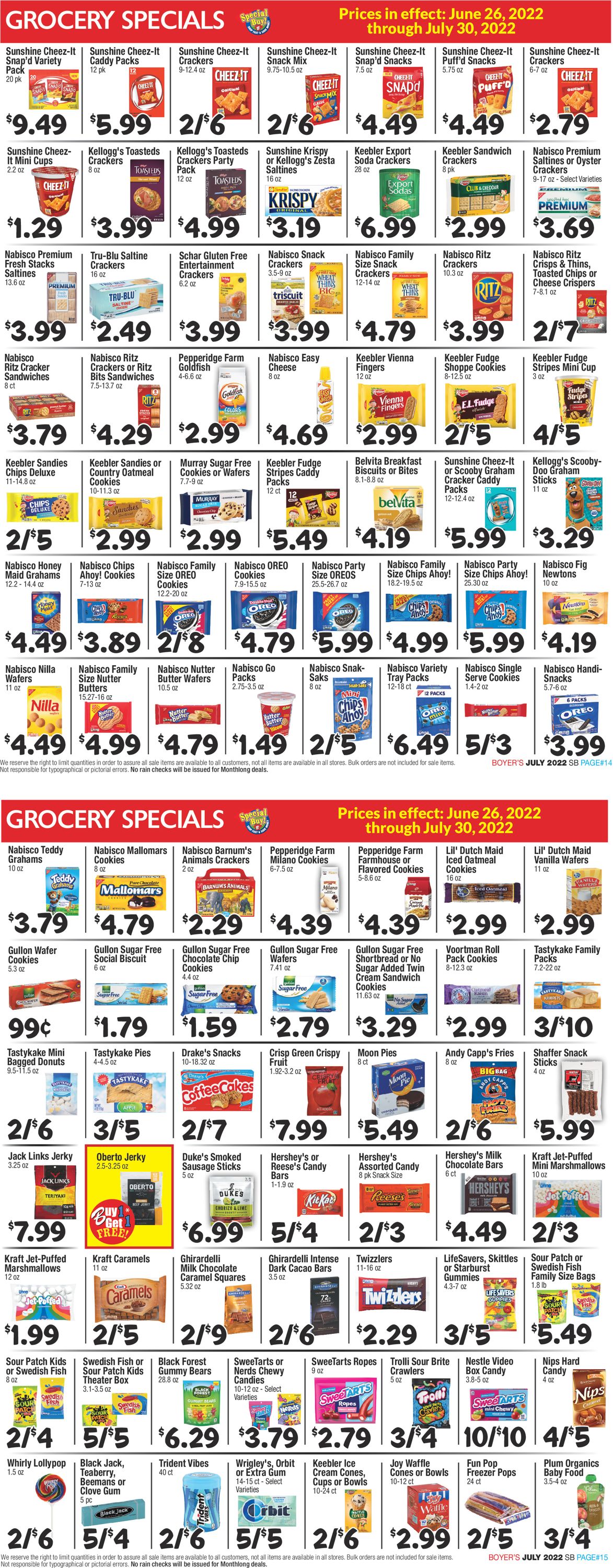 Boyer's Food Markets Weekly Ad Circular - valid 06/26-07/30/2022 (Page 8)