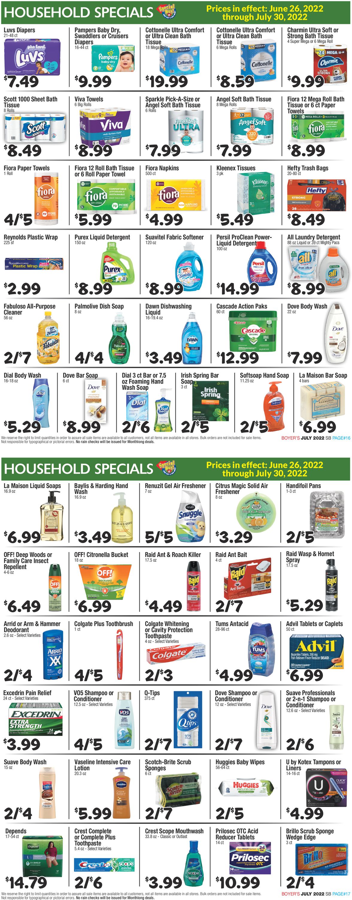 Boyer's Food Markets Weekly Ad Circular - valid 06/26-07/30/2022 (Page 9)