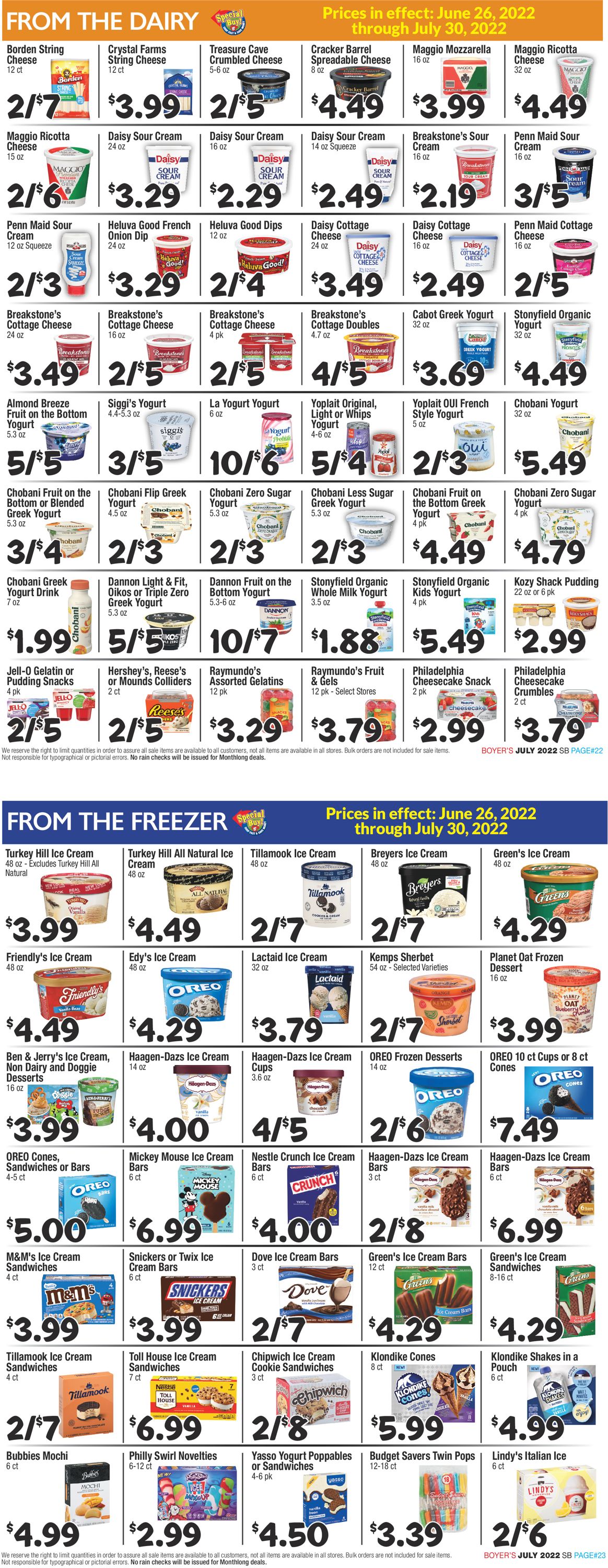 Boyer's Food Markets Weekly Ad Circular - valid 06/26-07/30/2022 (Page 12)