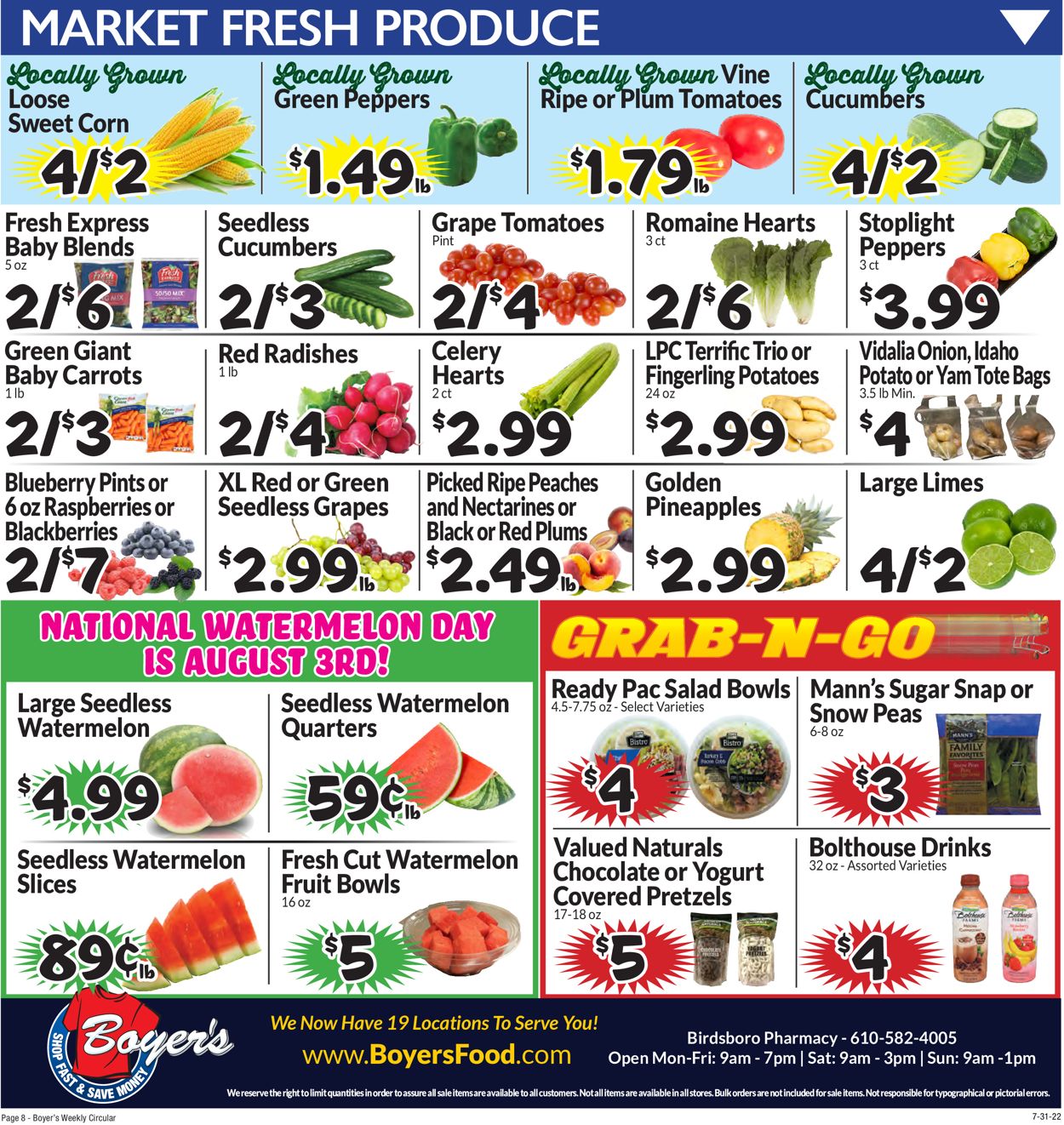 Boyer's Food Markets Weekly Ad Circular - valid 08/04-08/06/2022 (Page 11)