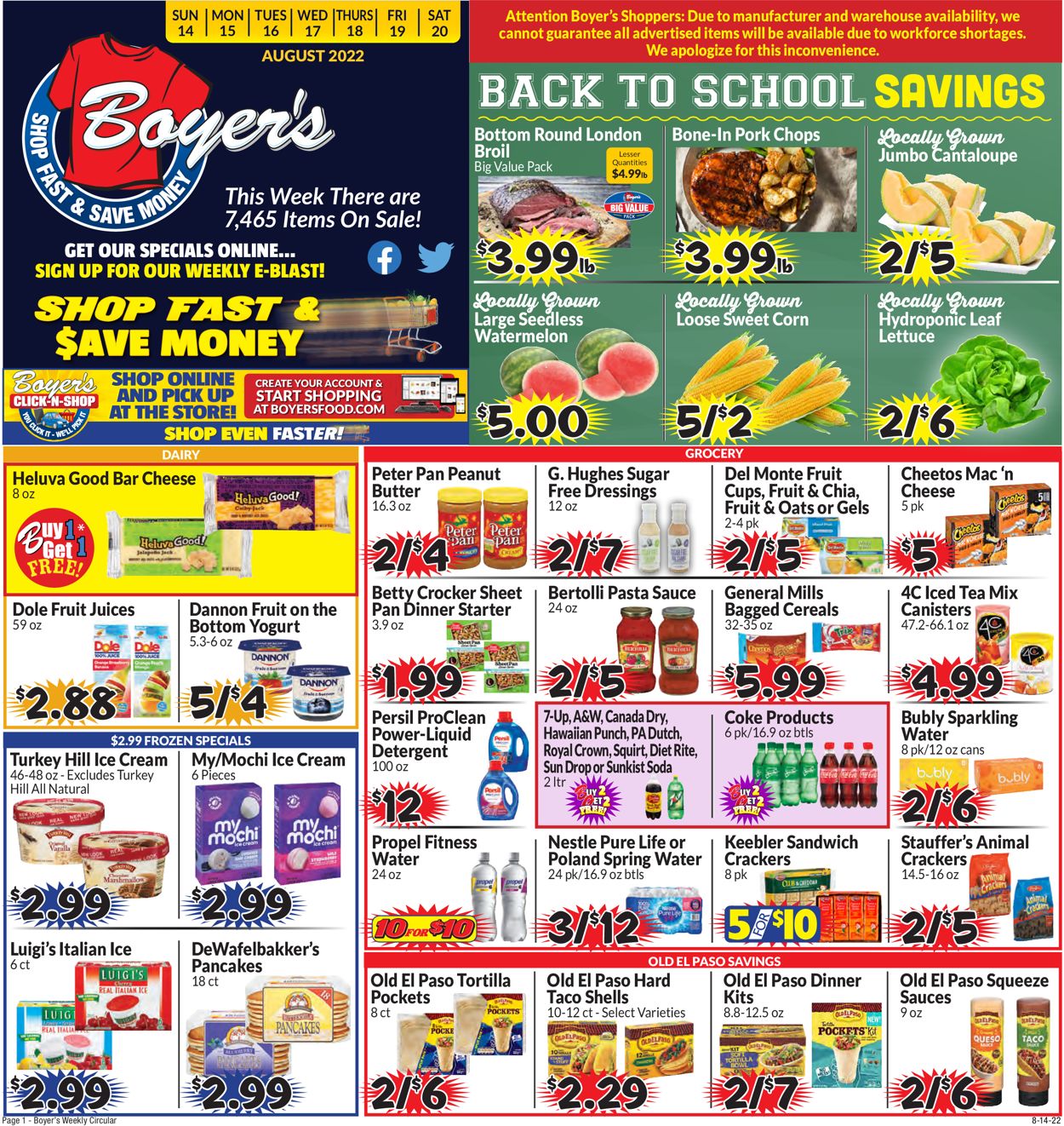 Boyer's Food Markets Weekly Ad Circular - valid 08/14-08/20/2022 (Page 3)