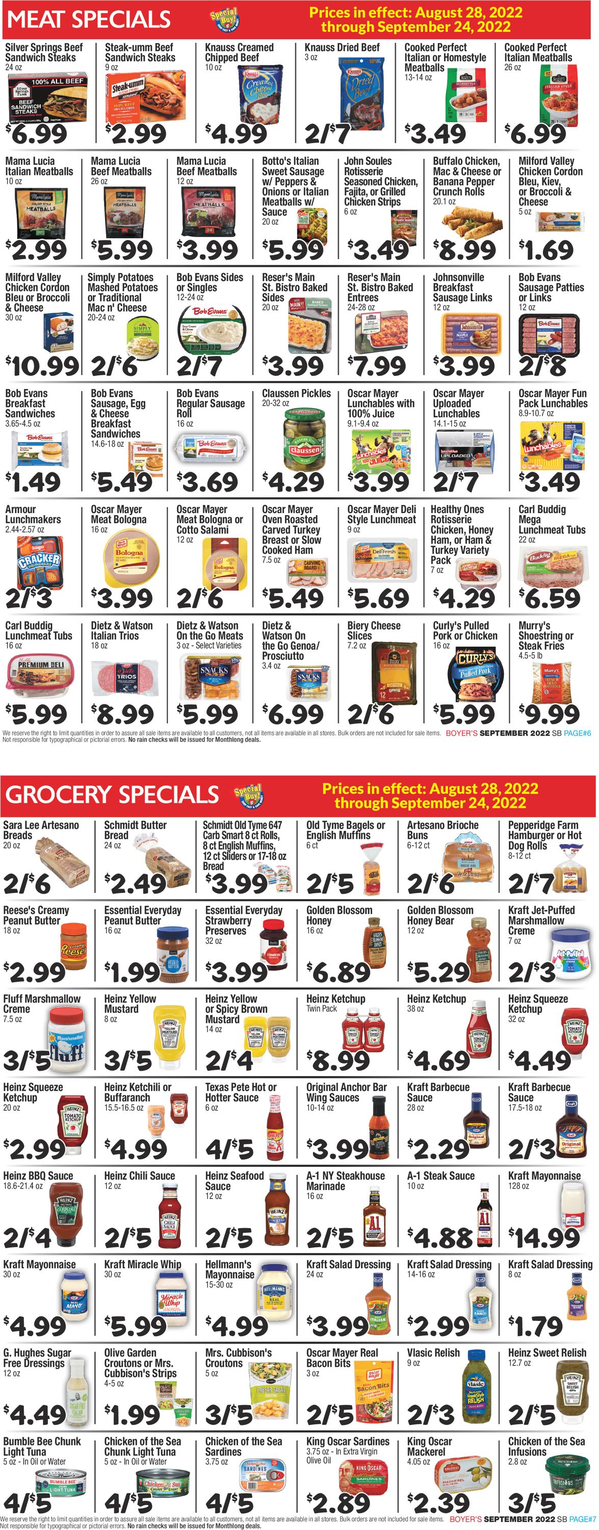 Boyer's Food Markets Weekly Ad Circular - valid 08/28-09/24/2022 (Page 4)