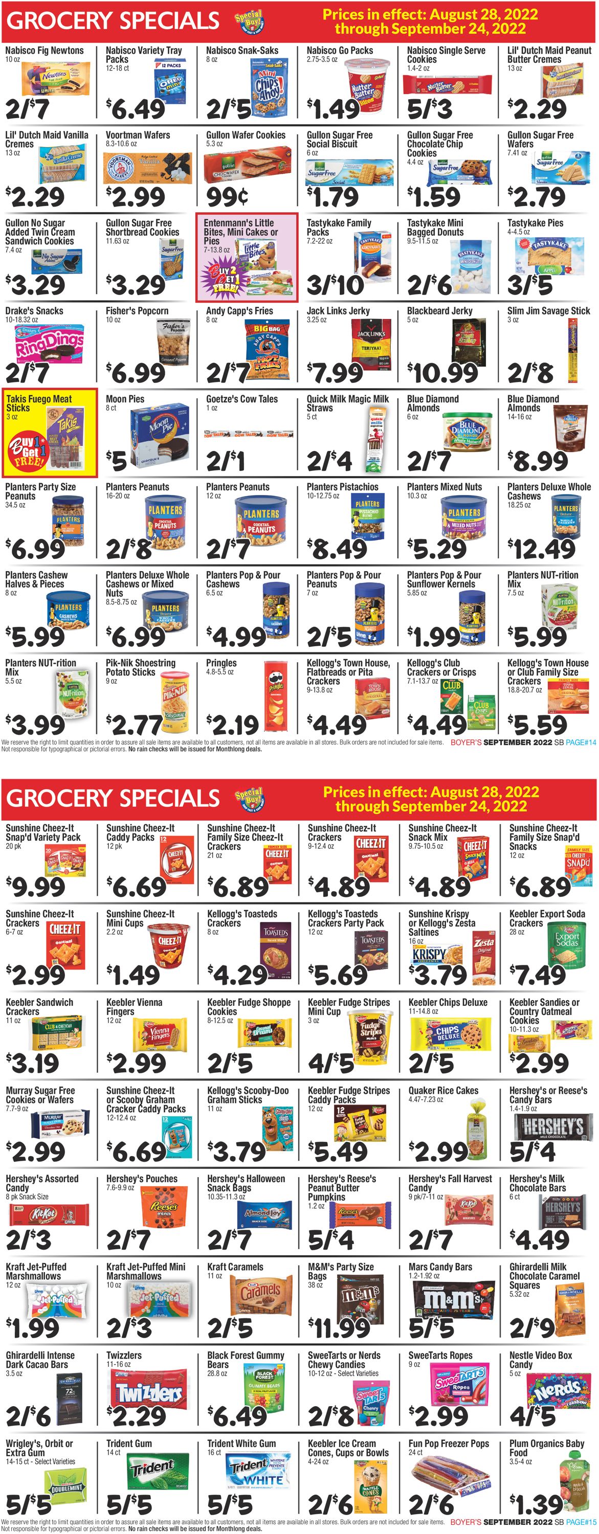 Boyer's Food Markets Weekly Ad Circular - valid 08/28-09/24/2022 (Page 8)